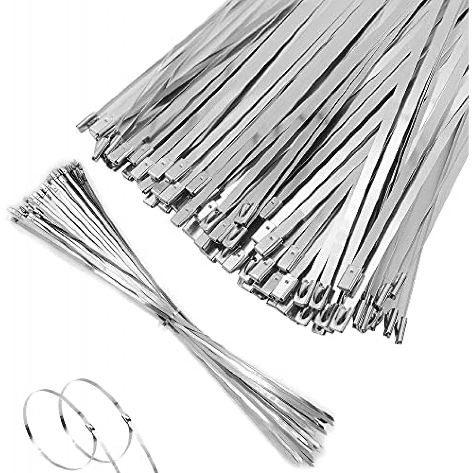 Pack zinchos MAXSELL x304 20" de acero inoxidable -Plateado