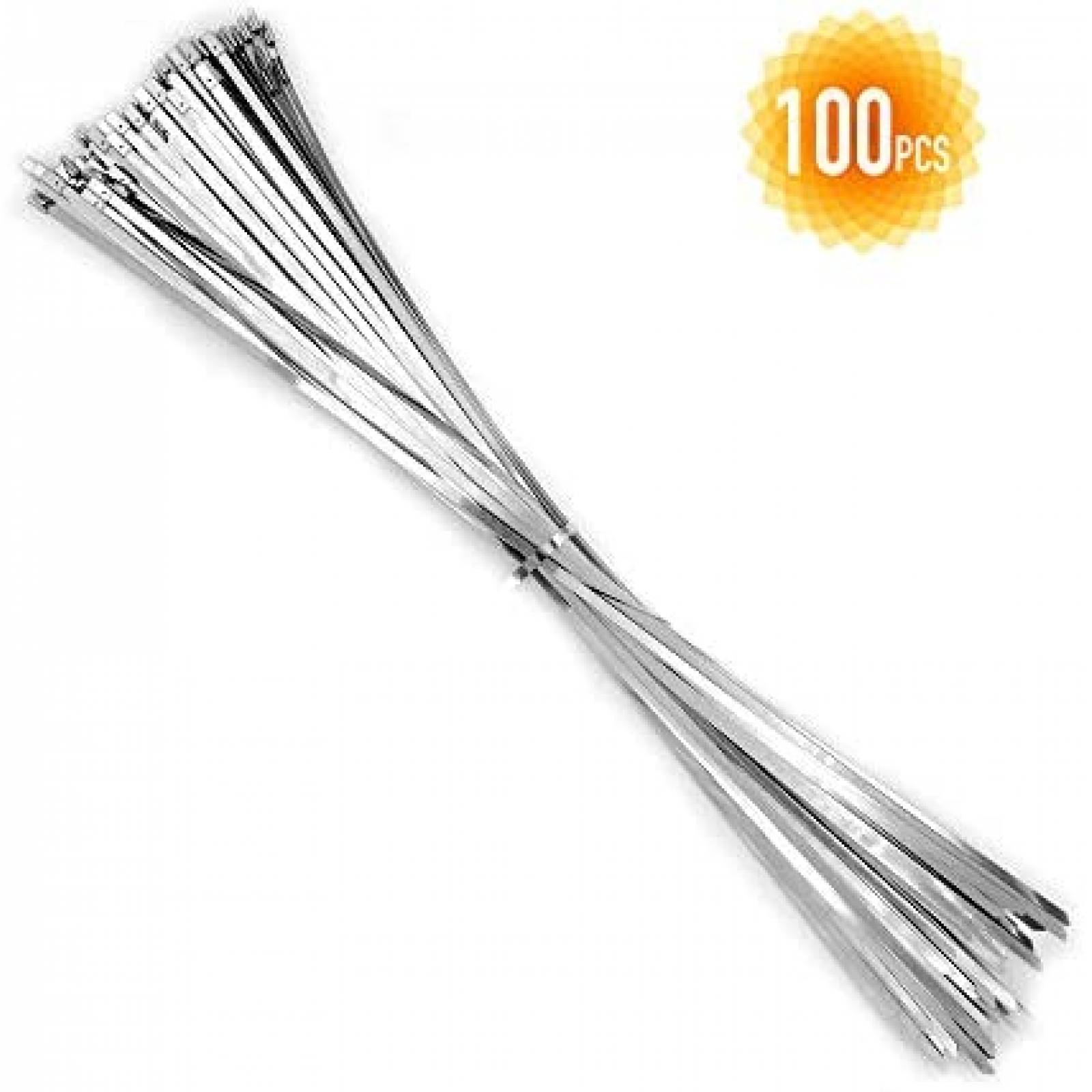 Pack zinchos MAXSELL x304 20" de acero inoxidable -Plateado