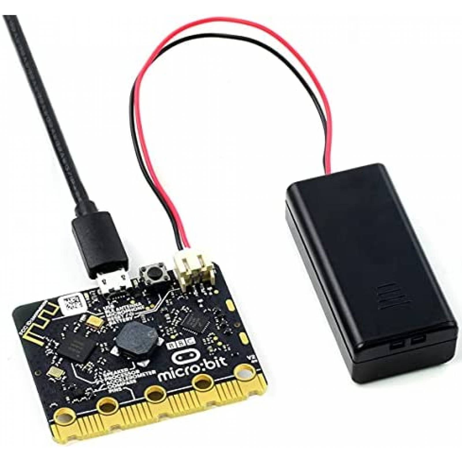 Kit PC de Placa Única BBC Micro:bit V2 Go c/Cable y Baterías