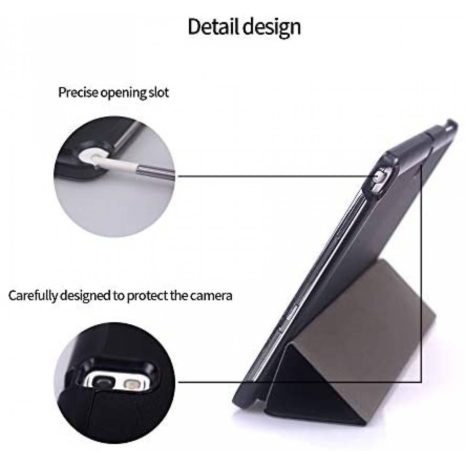 Funda AFesar para Tablet Samsung Galaxy Note 10.1'' -Negro