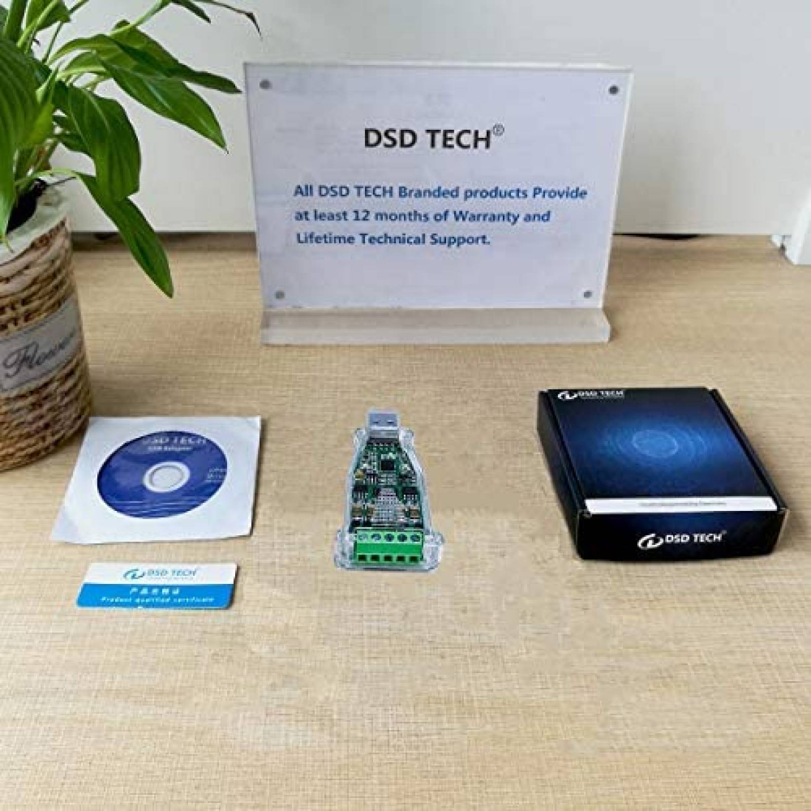 Adaptador USB a RS485 RS422 DSD TECH SH-U10C chip CP2102N