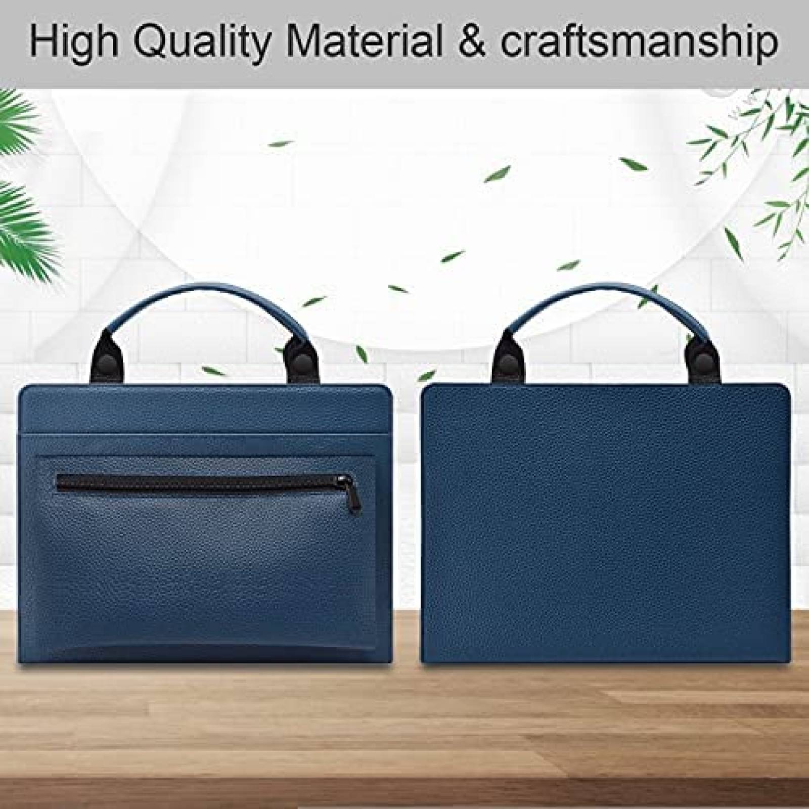 Funda 2 en 1 LiuShan para ASUS ZenBook 14'' de Piel -Azul