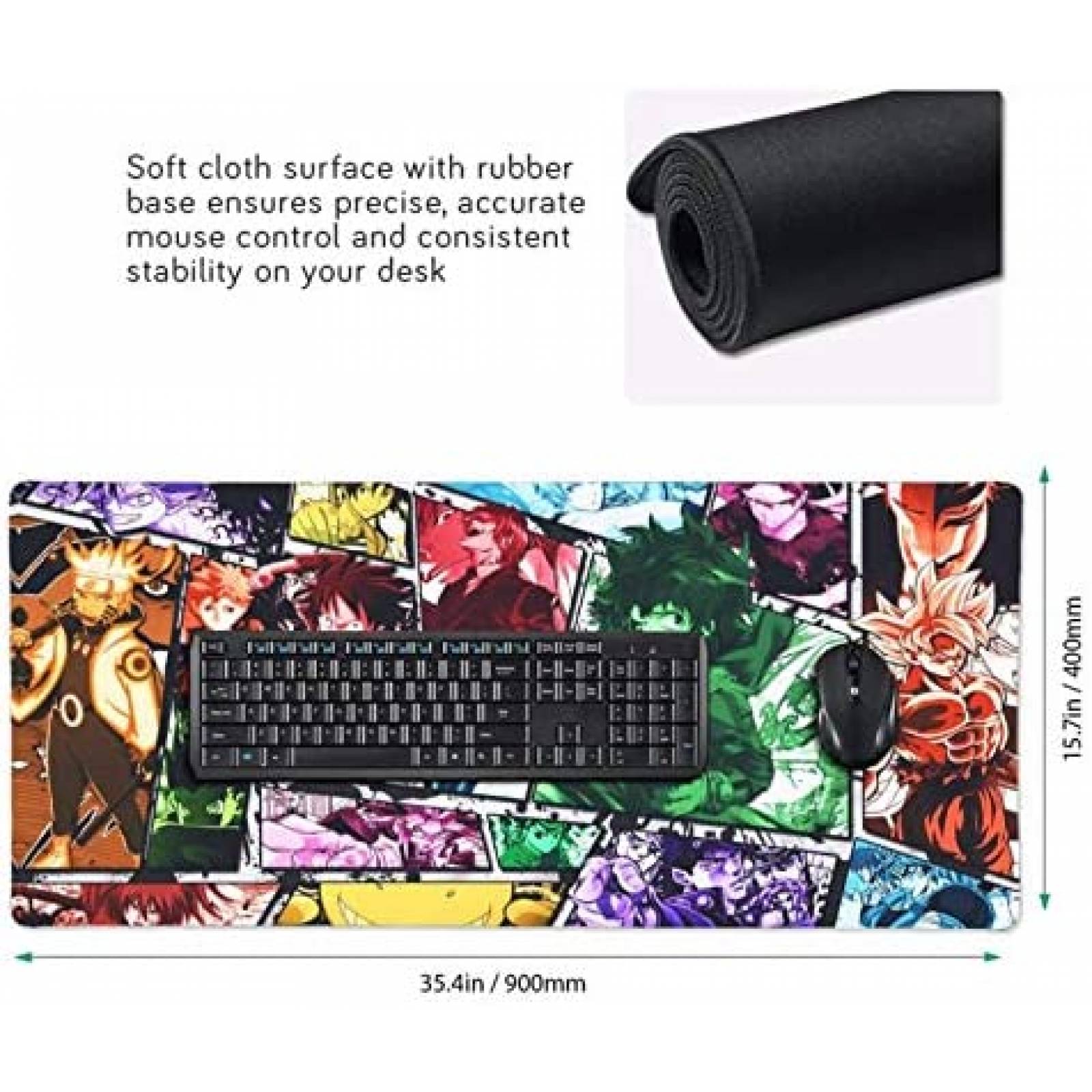 Base para Mouse Uwant Diseño de One Piece Anime -Azul