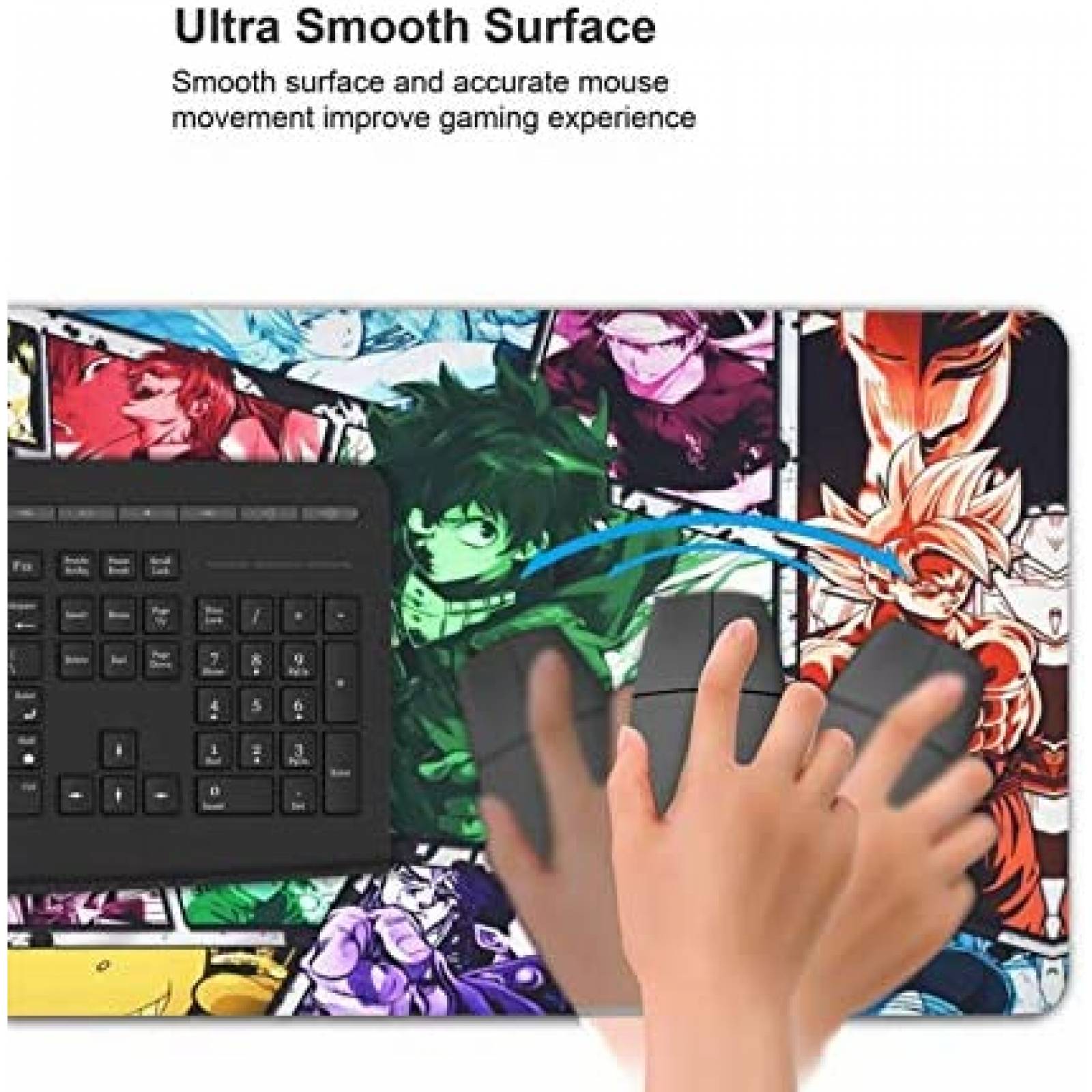 Base para Mouse Uwant Diseño de One Piece Anime -Azul