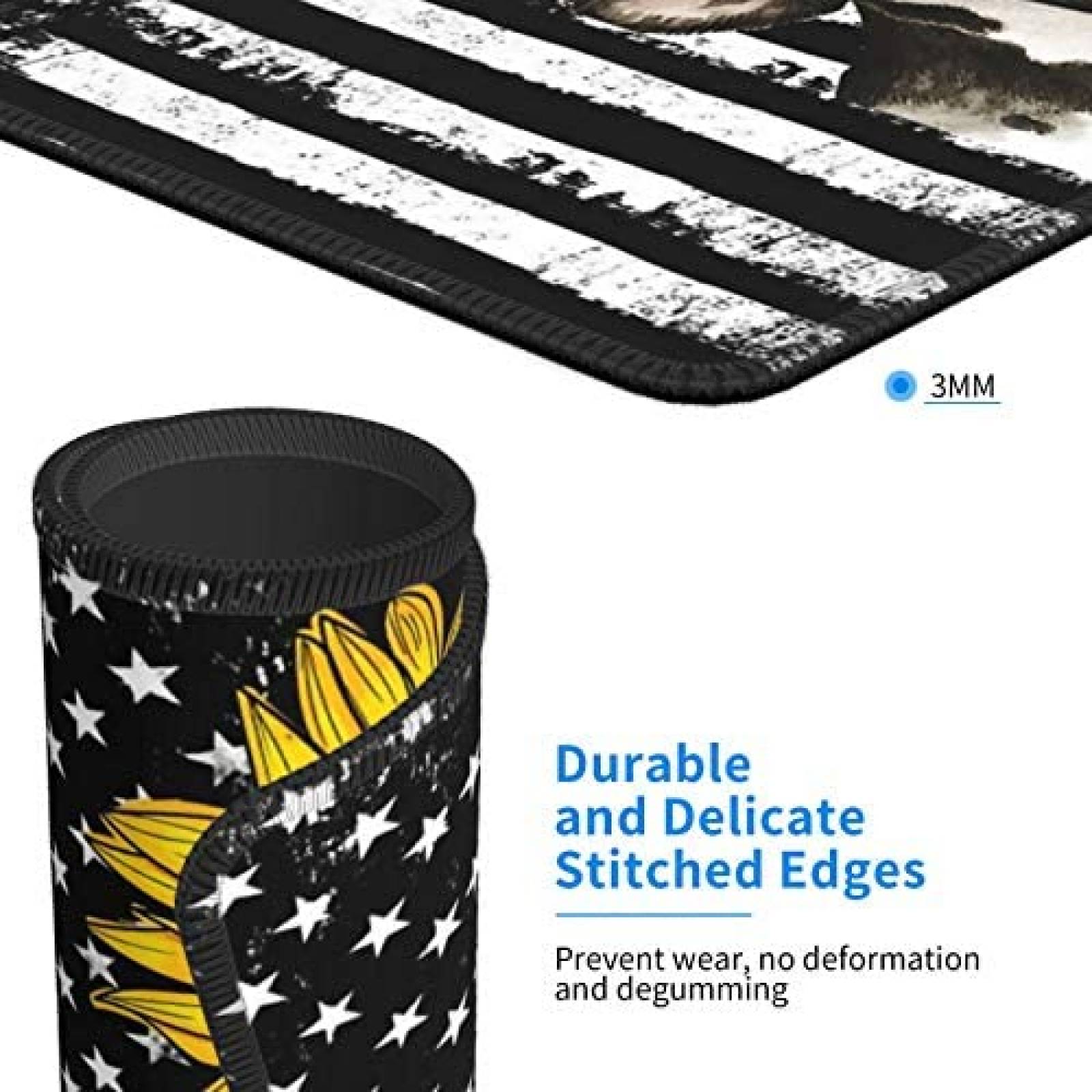 Mouse Pad N NEBONT Antideslizante 10'' x 12'' -Negro