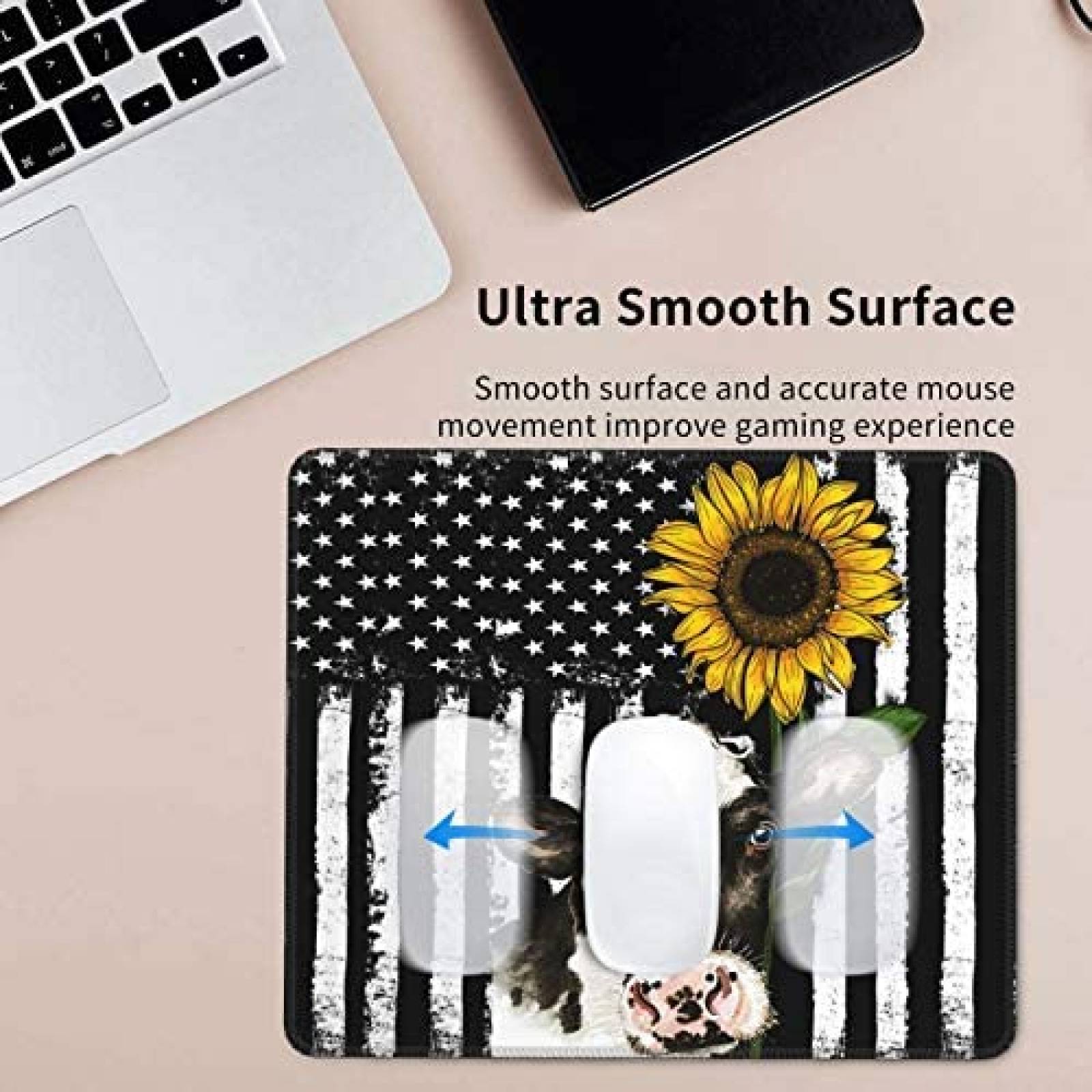 Mouse Pad N NEBONT Antideslizante 10'' x 12'' -Negro