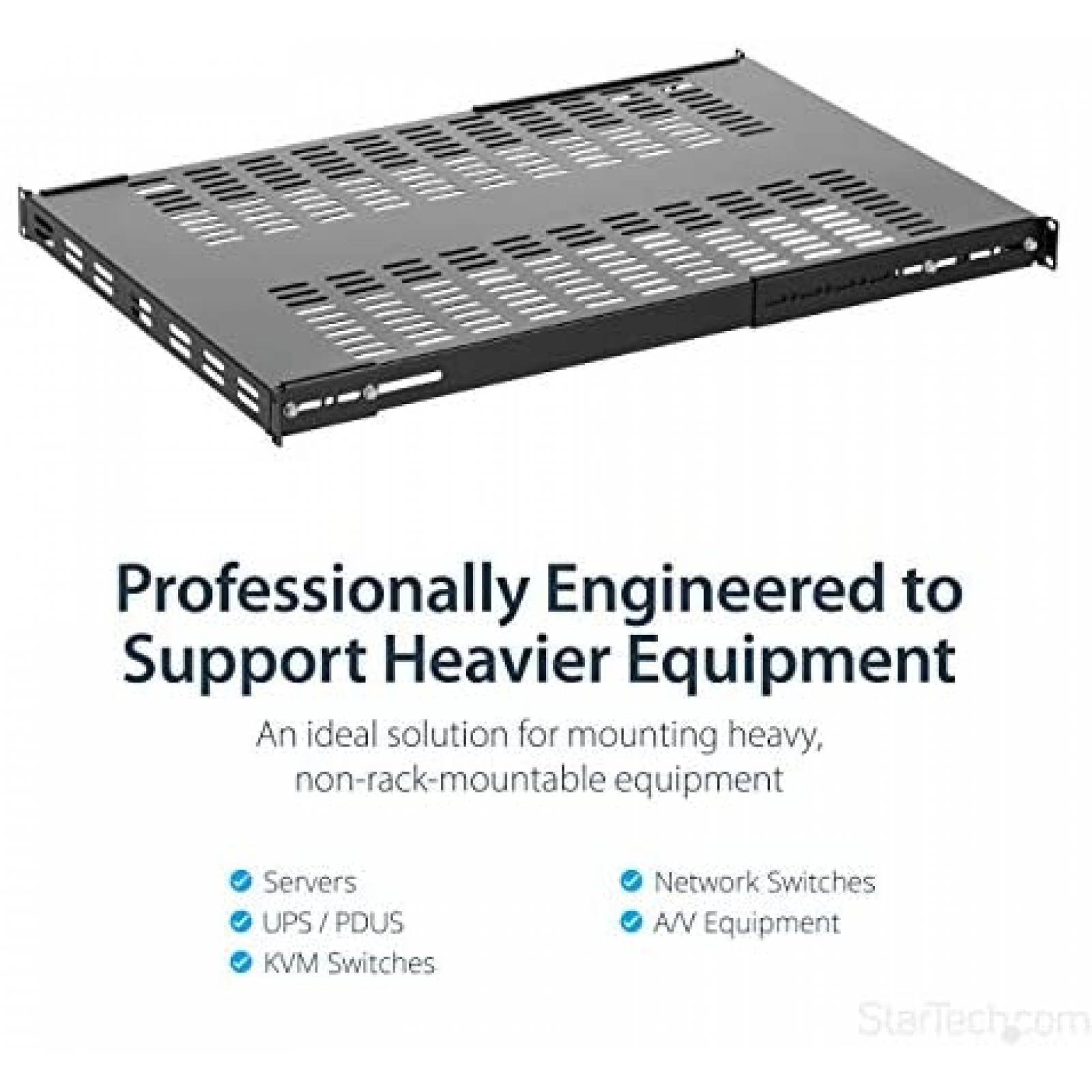 Racks de servidor marco abierto StarTech 42U 250lbs -Negro