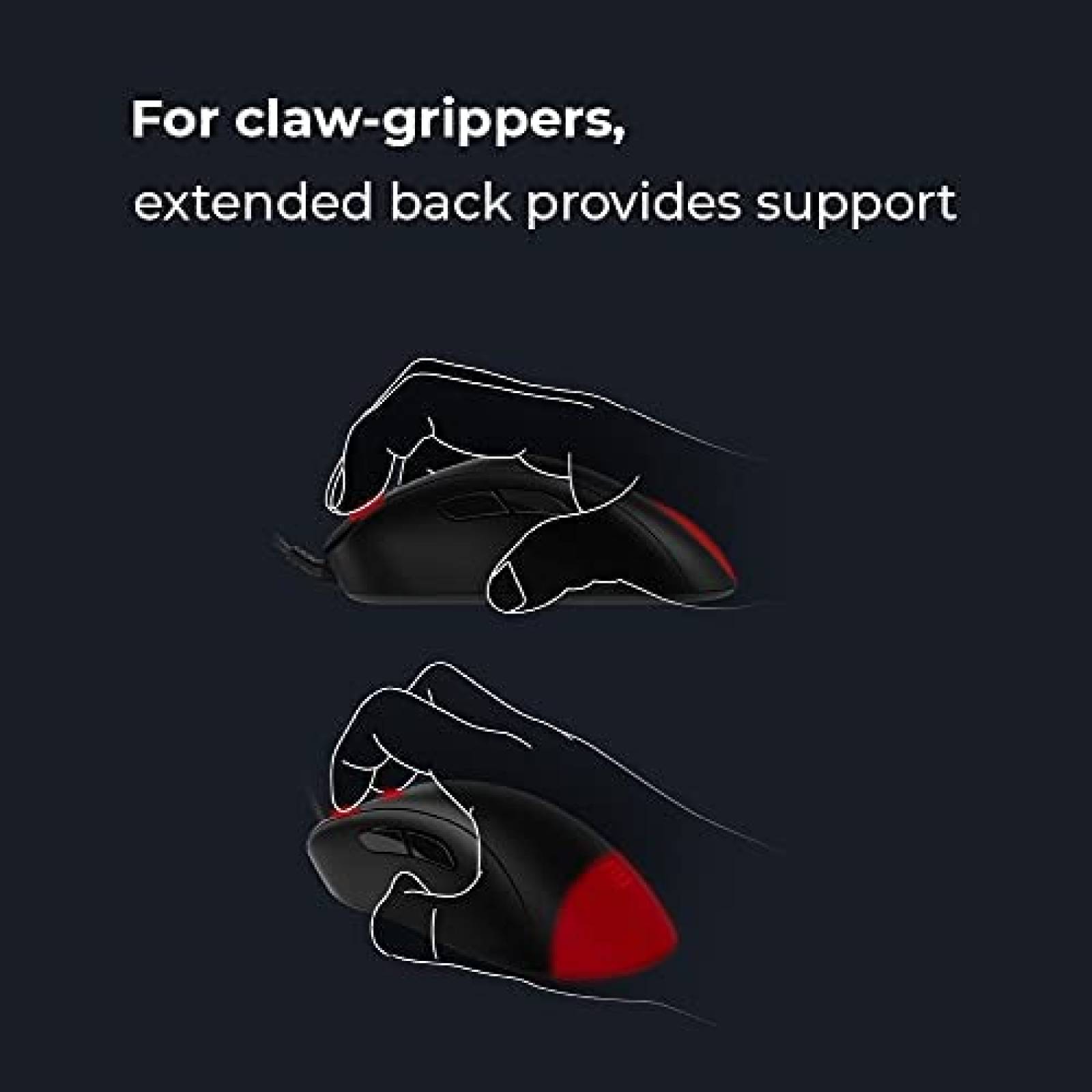 Mouse Gamer BenQ Zowie EC3-C Ergonómico ligero cable USB