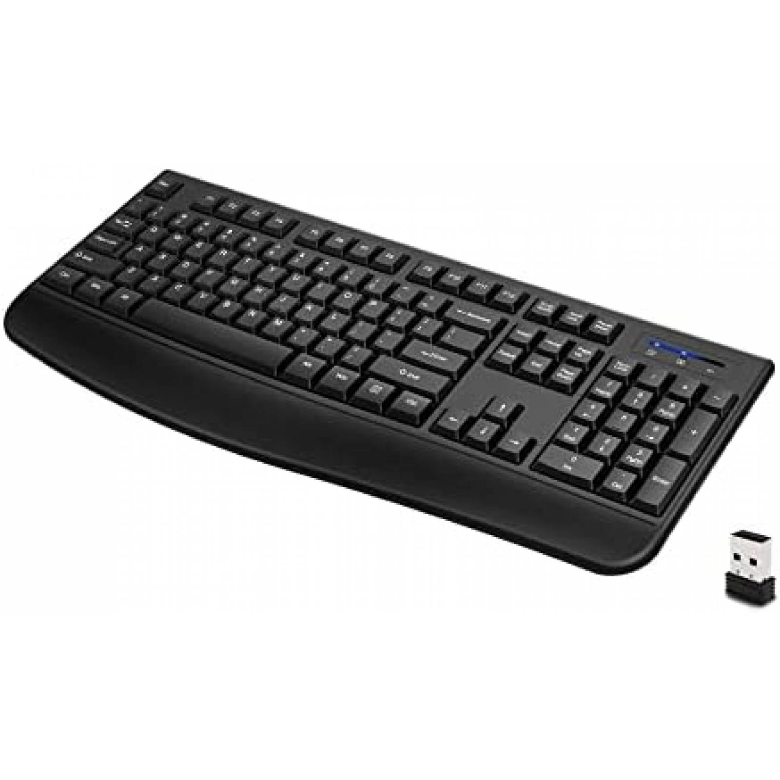 Teclado Bluetooth Loigys CK211 USB con Reposa Muñecas -Negro