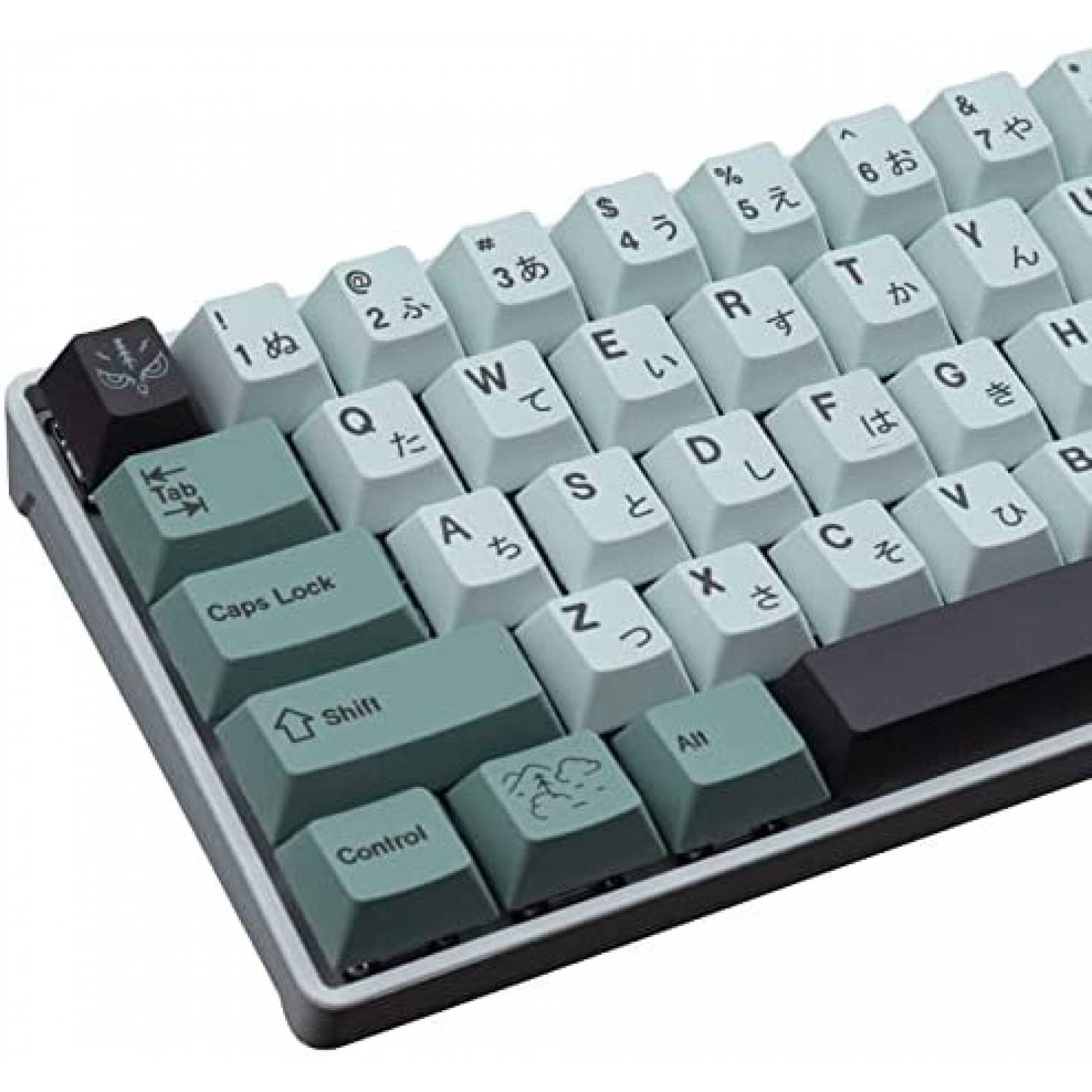Teclado Gamer Terukir PBT Japonés 141 Teclas Ergonómico