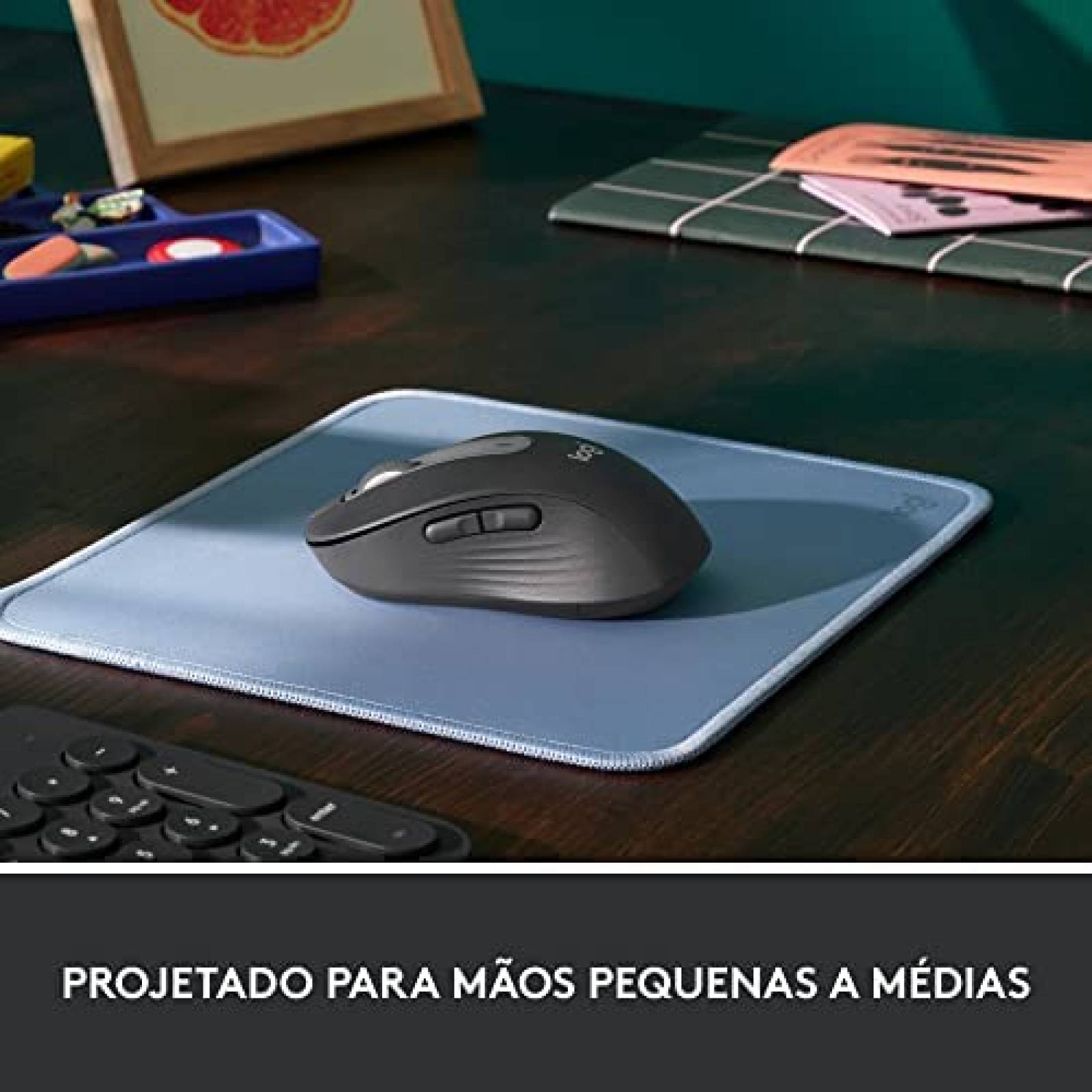 Mouse Logitech M650 Inalámbrico Botones Laterales -Negro