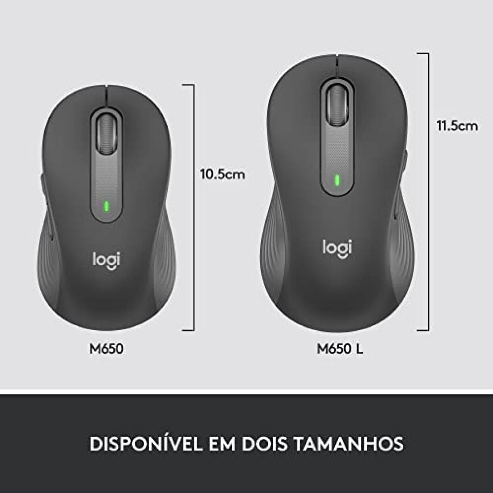 Mouse Logitech M650 Inalámbrico Botones Laterales -Negro