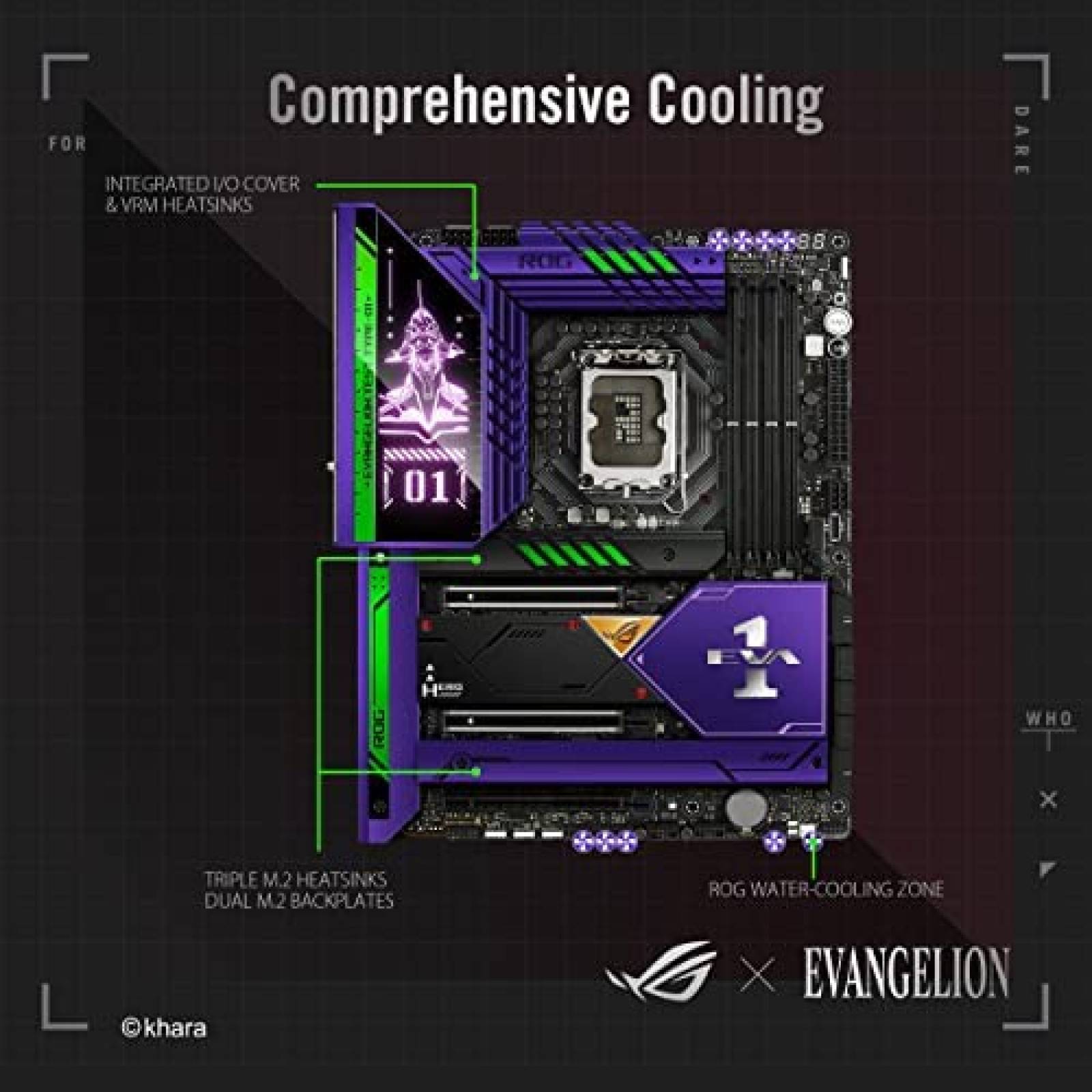 Tarjeta Madre Asus ROG Maximus X690 Hero Evangelion ATX