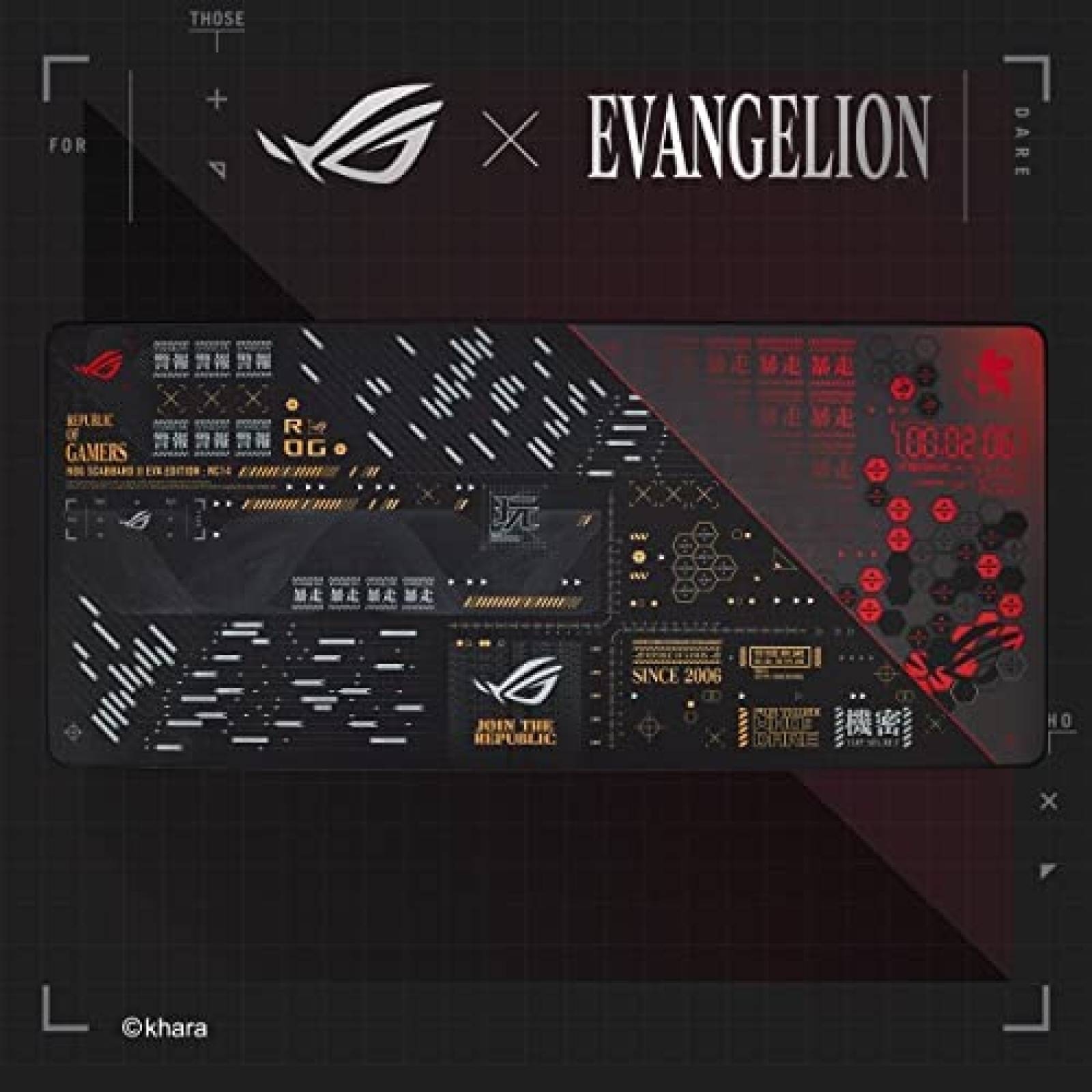 Mousepad Gamer Asus ROG Scabbard II EVA Extendido -Negro