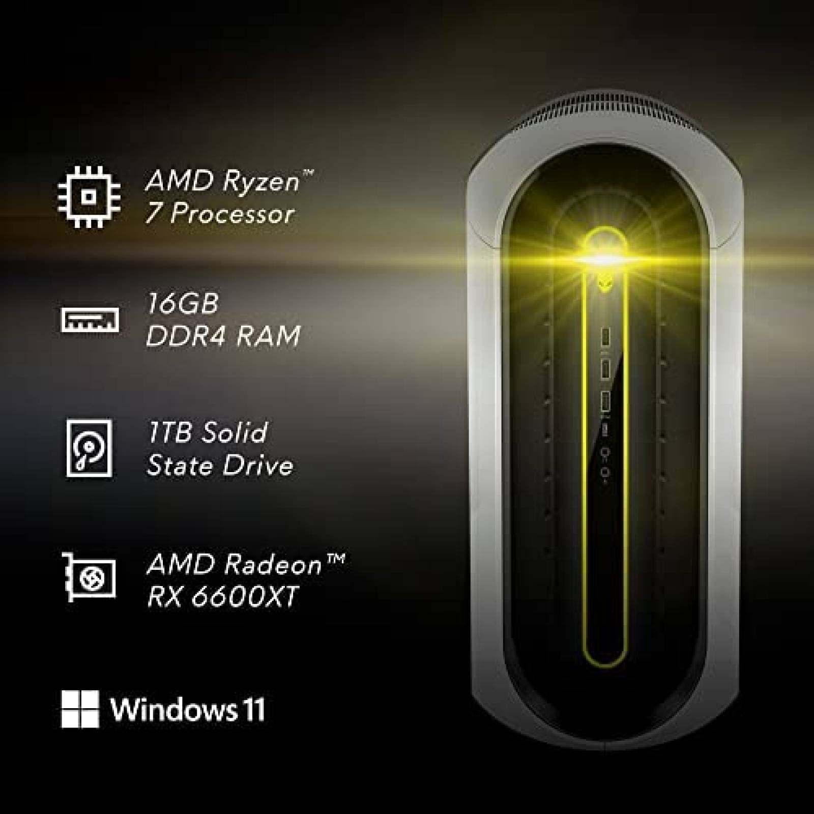 Desktop Gamer Alienware Aurora R10 AMD Ryzen 7 5800 16GB 1TB