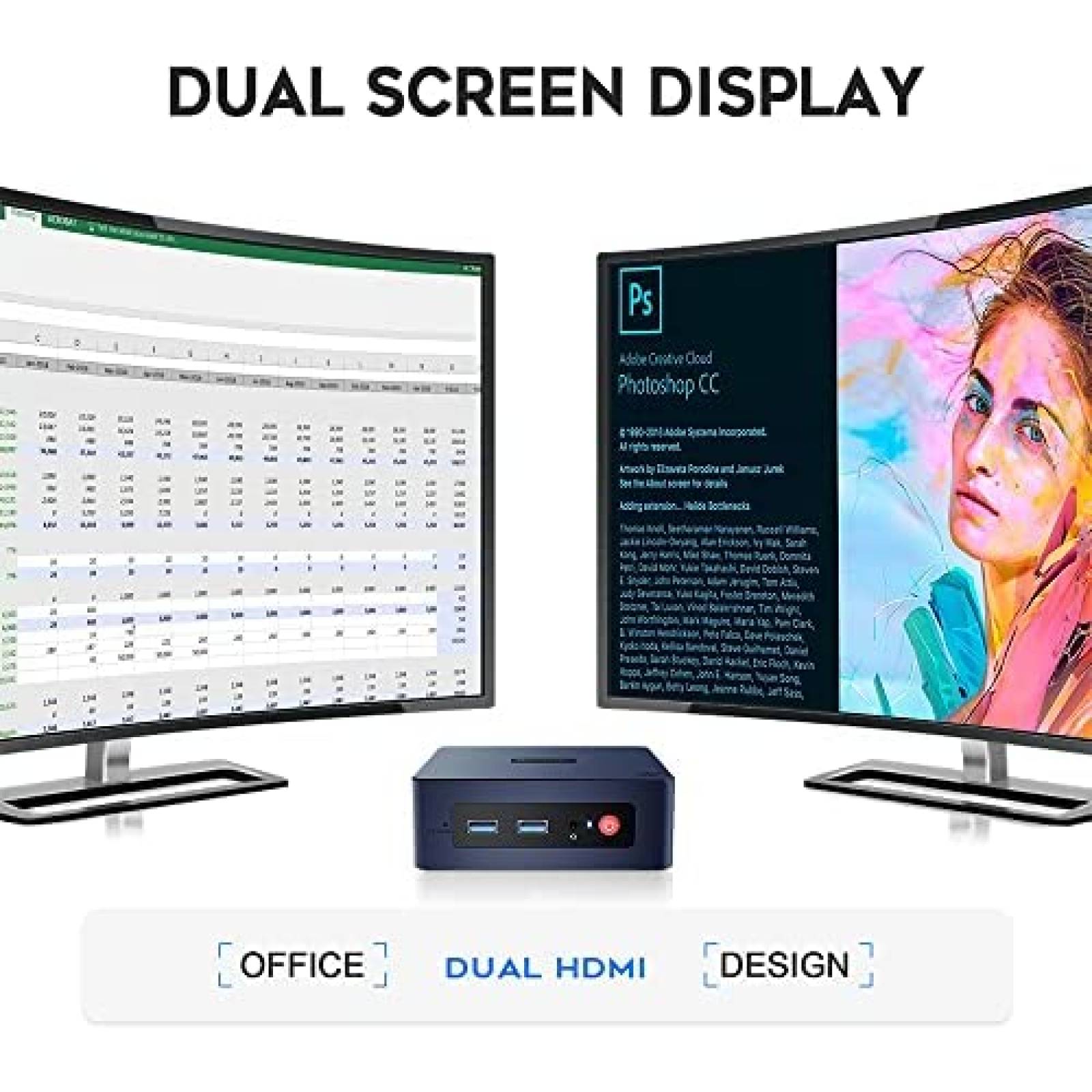 Mini PC Beelink Intel N5095 8GB DDR4 RAM 256GB SSD -Azul