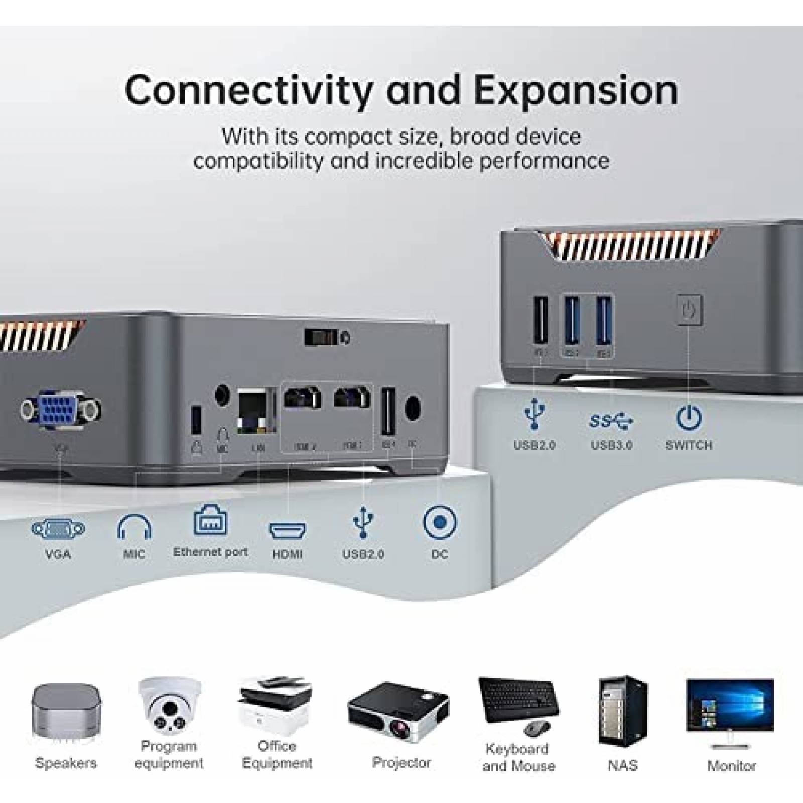 Mini PC OUVISLITE J4125 12GB RAM 256GB SSD Windows 11 Pro