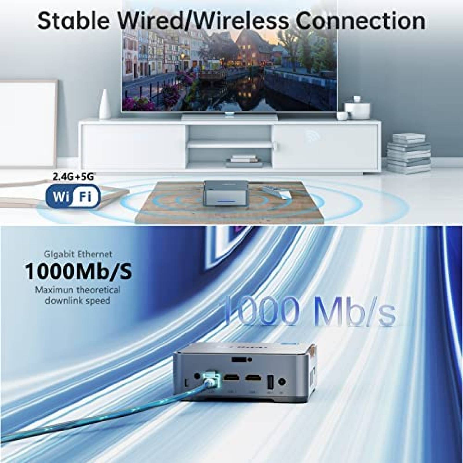 Mini PC OUVISLITE J4125 12GB RAM 256GB SSD Windows 11 Pro