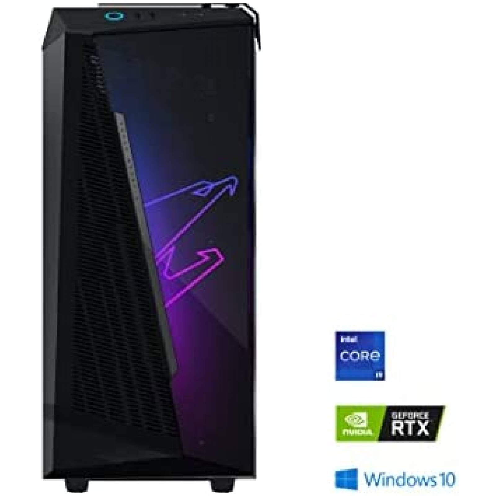 Desktop Gigabyte AORUS Model X i9 RTX 3080 16GB 3 TB -Negro