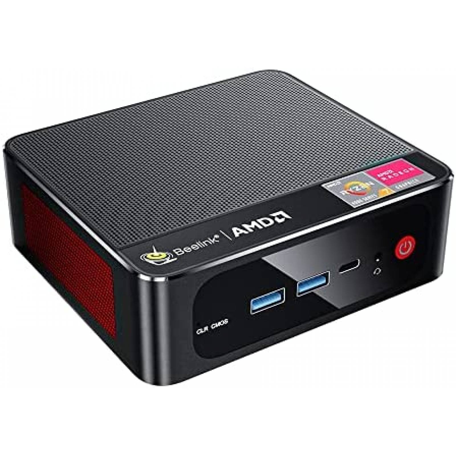 Mini PC Beelink SER4 AMD Ryzen 7 4800U 32GB 500GB -Negro