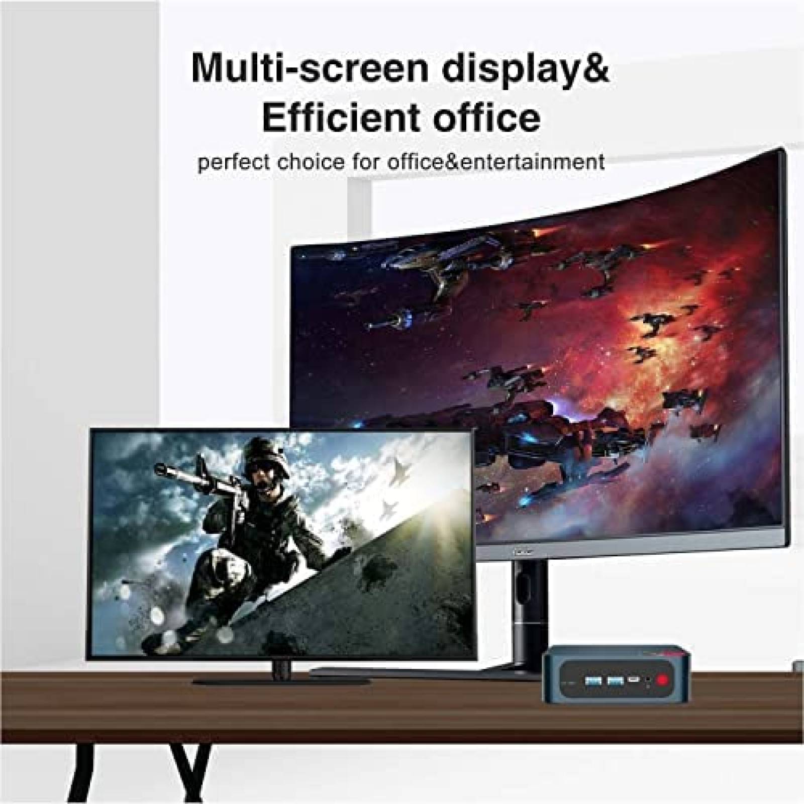 Mini PC TRIGKEY AMD R3 3200U 8GB 256G NVME SSD -Azul