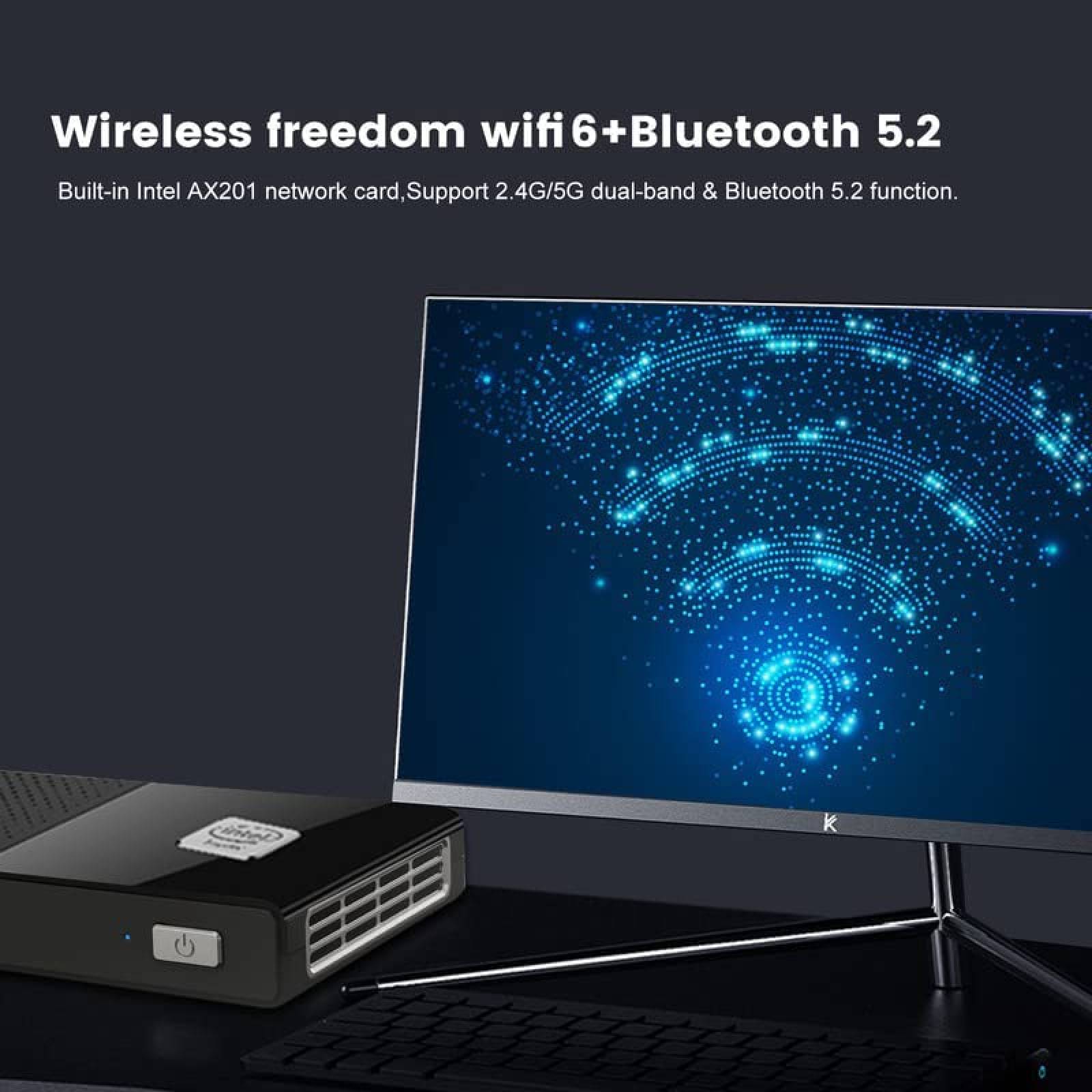 Mini PC KingnovyPC 16GB RAM 1TB SSD Windows 11 -Negro