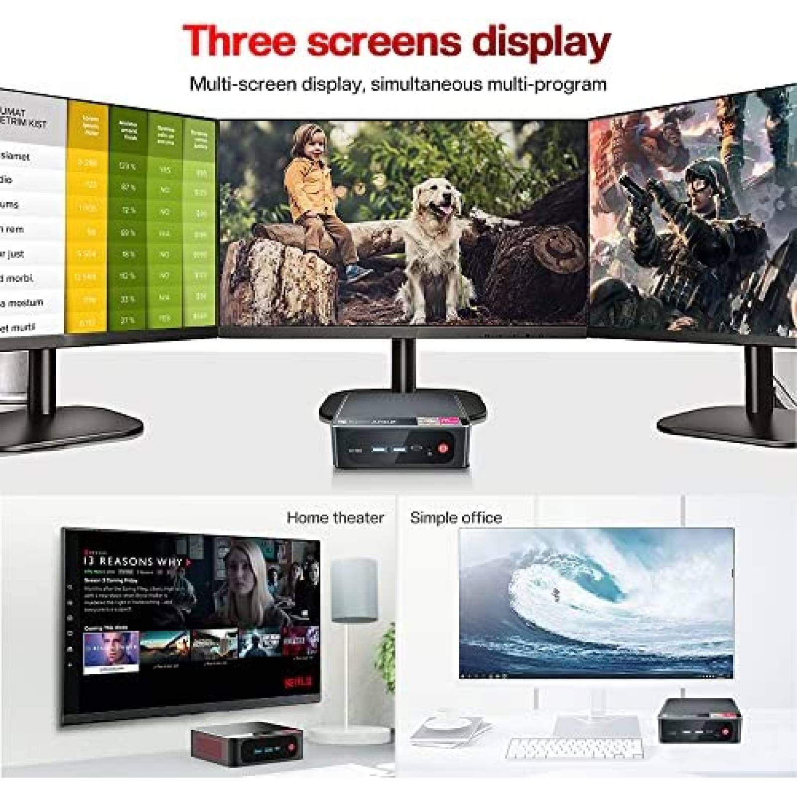 Mini PC Beelink SER4 AMD Ryzen 7 4700U 16GB RAM 500GB W11P