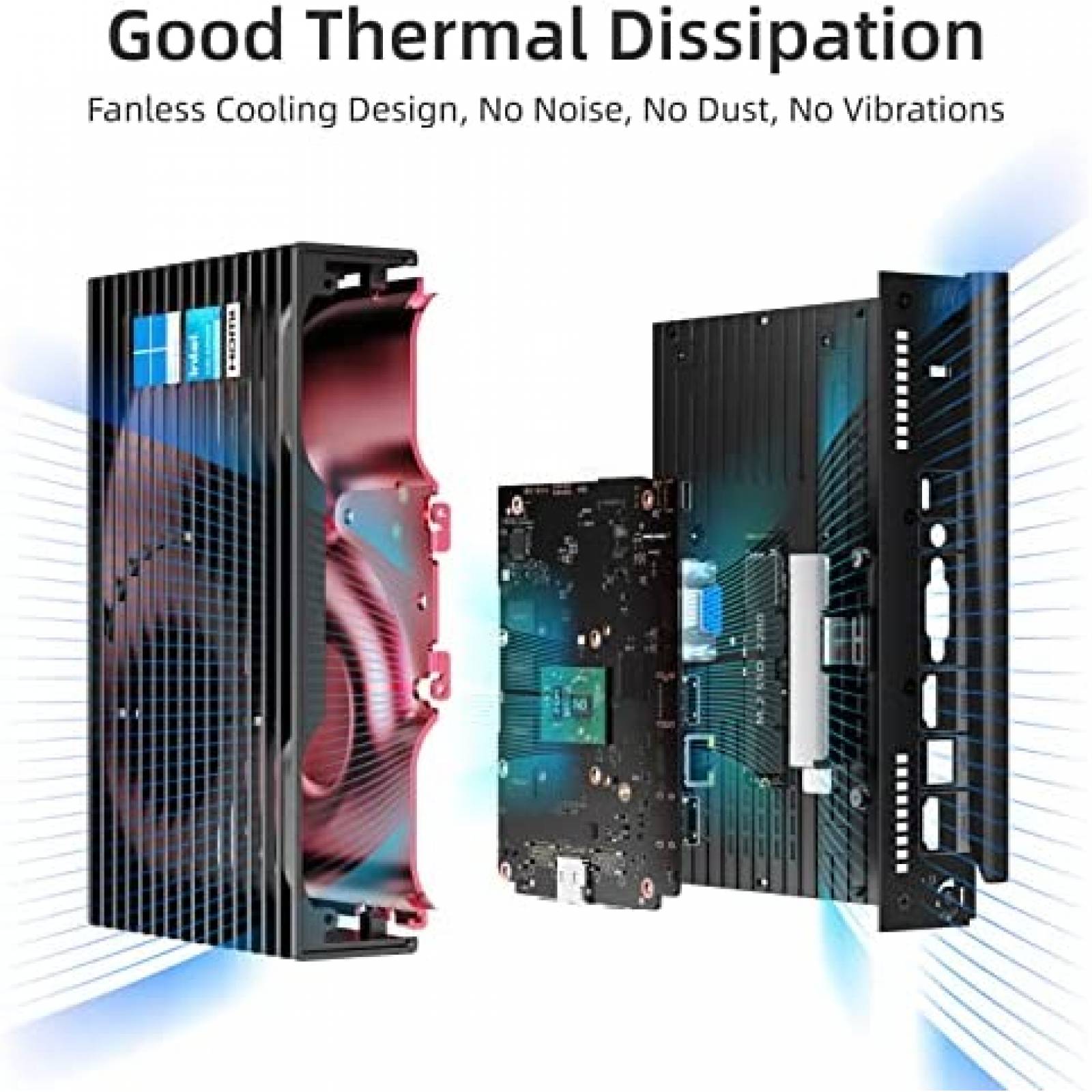 Mini PC MeLE Sin Ventilador Celeron N5105 8GB/128GB -Negro