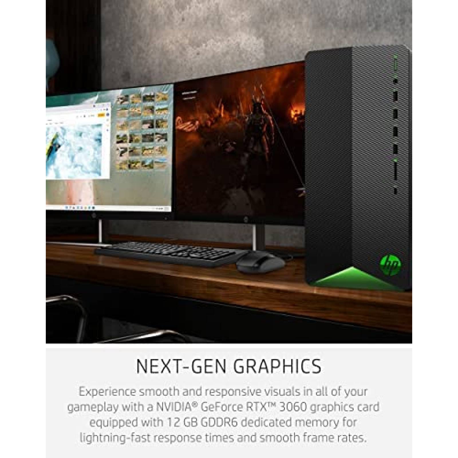 PC Desktop Gamer HP Pavillion Ryzen 7 NVIDIA 16GB 512Gb