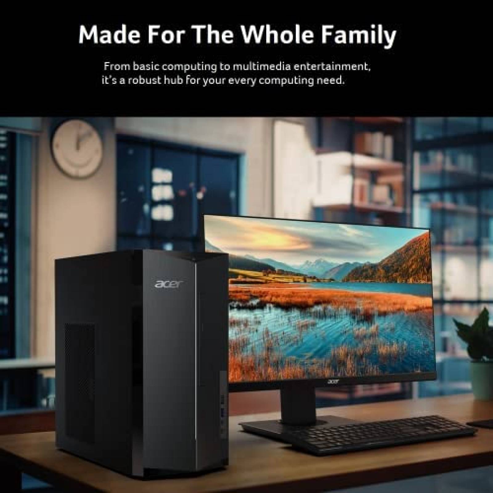 Desktop Acer TC-1760-UA93 i7 GTX 1660 16GB 512GB W11P -Negro