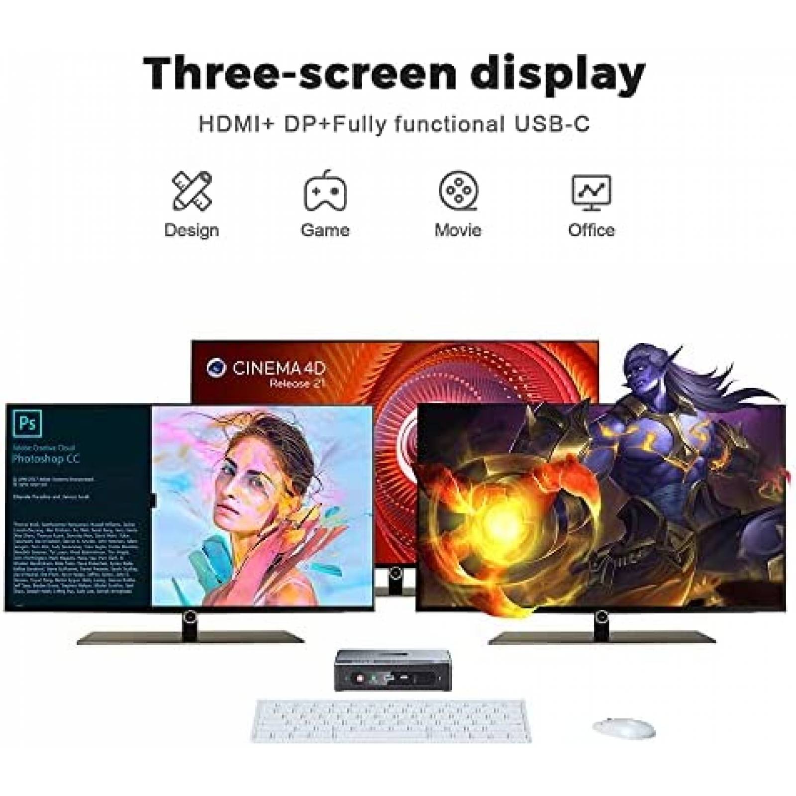 Mini PC Gamer CUK Stratus Ryzen 9 64GB 1 TB RTX 3080 -Negro