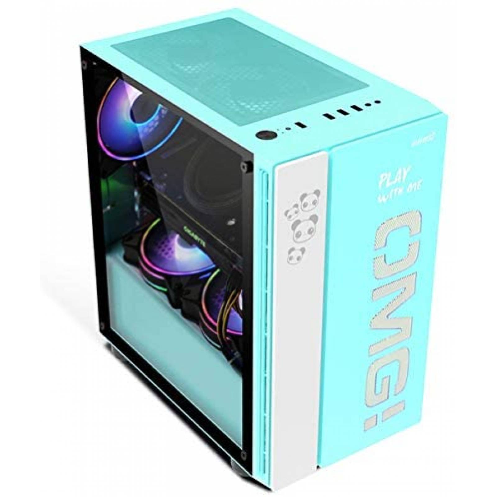 Estuuche de PC SZD OMG Mini Panel lateral de vidrio templado