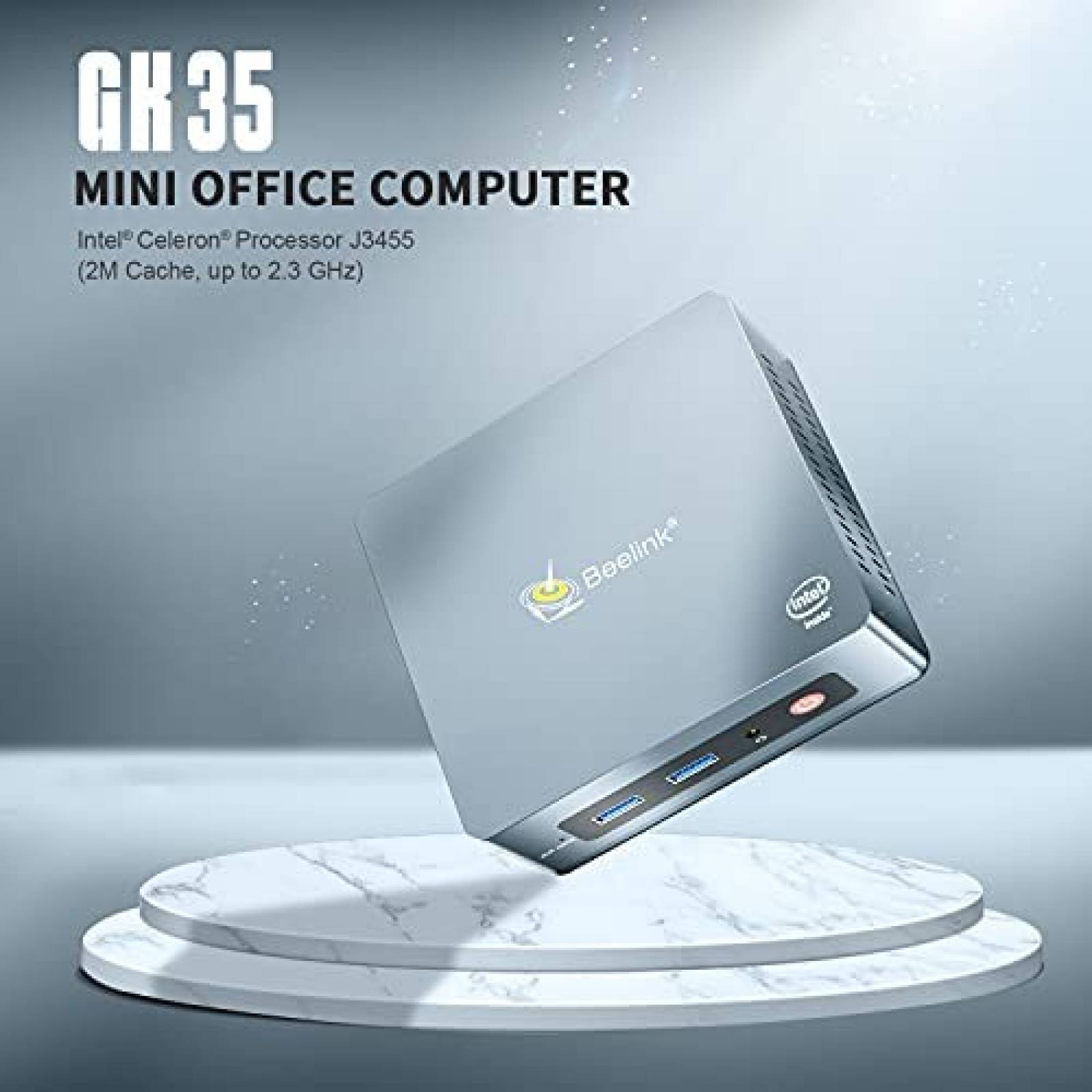 Mini PC Beelink GK36 Windows 10 Pro J3455,8GB RAM 128G SSD