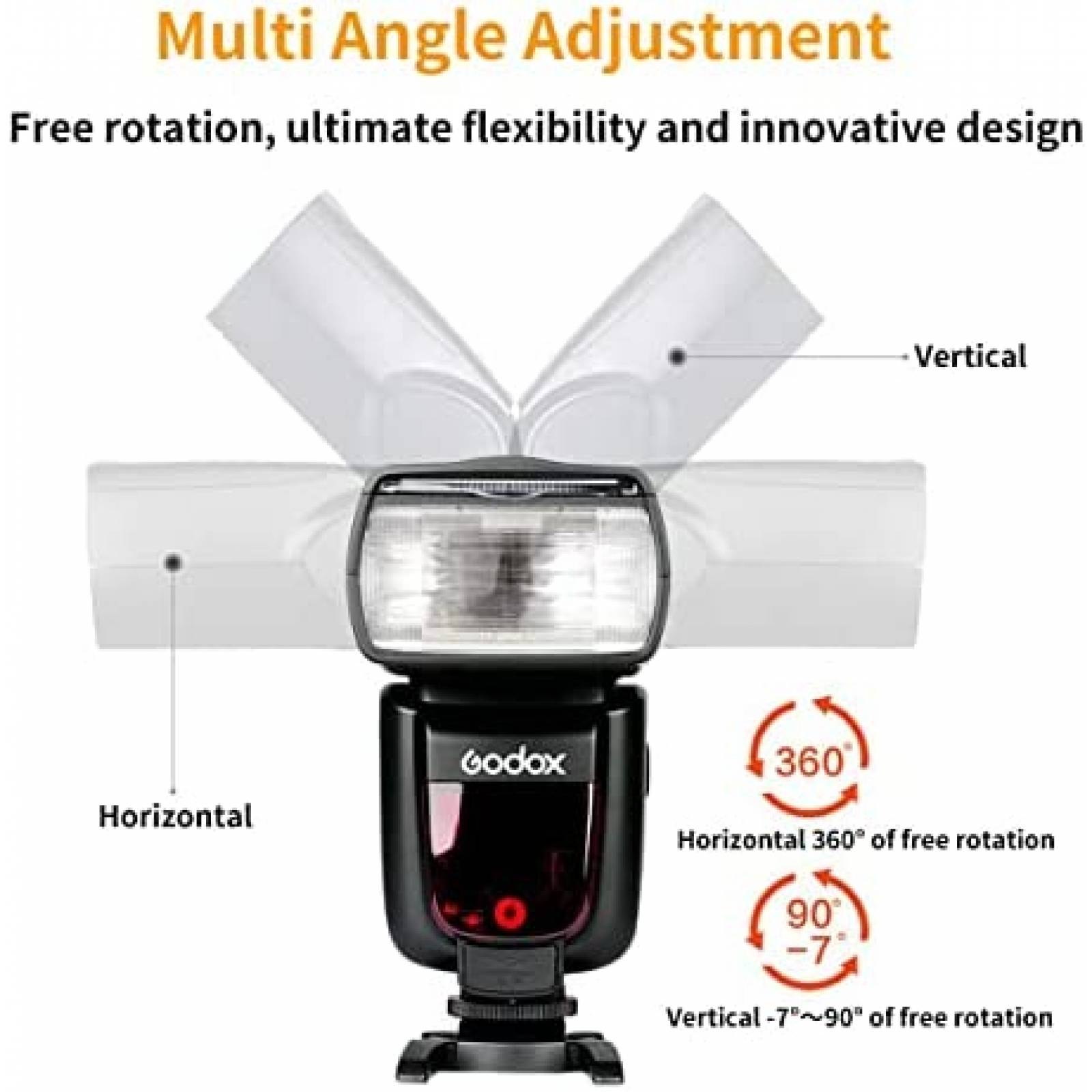 Flash de Camara Godox V860II-S Sincronizacion Alta Velocidad