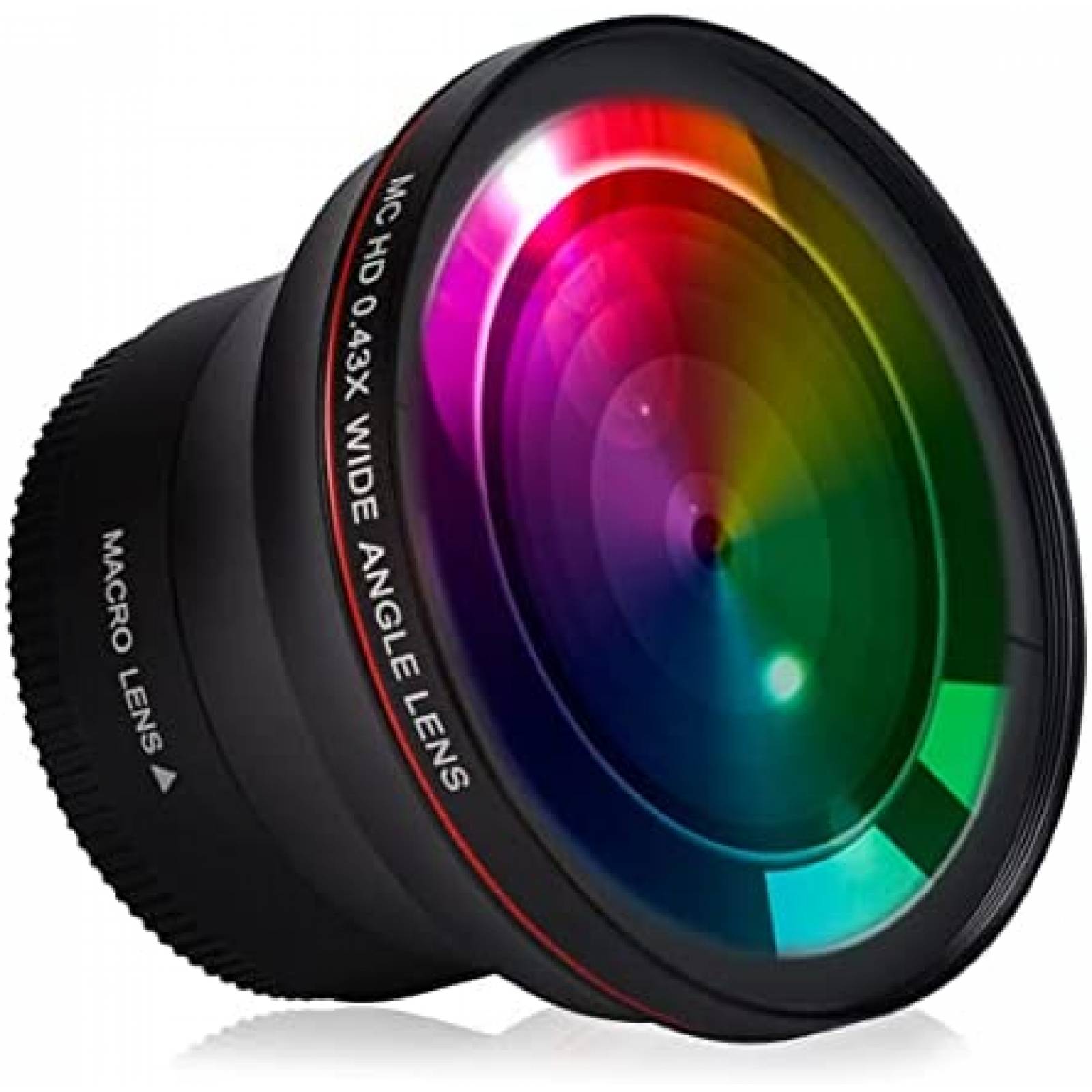 Lente para SLR Hisewen 58MM 0.43x para Canon -Negro