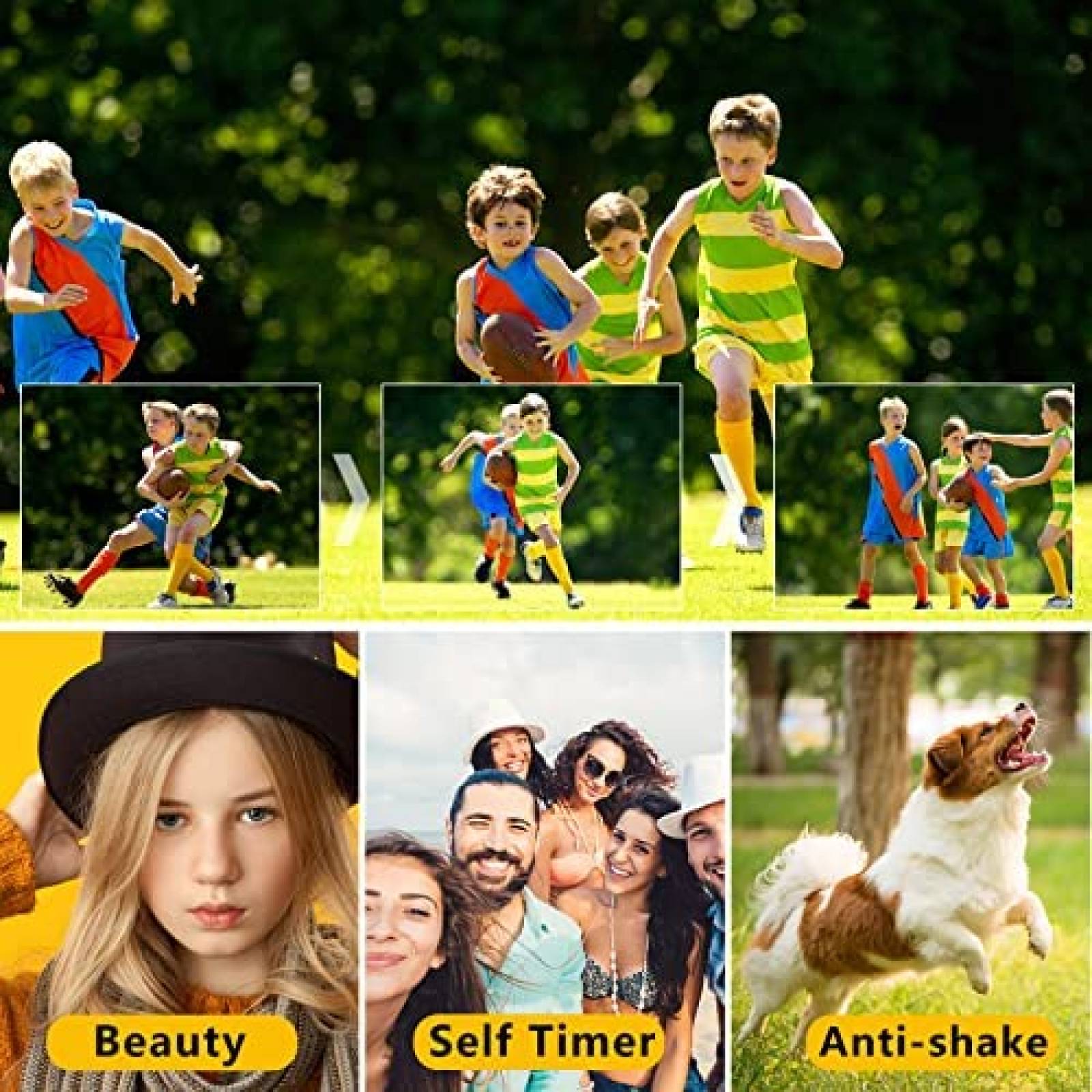 Camara Digital Sevenat DC302 48MP con SD 32GB -Celeste