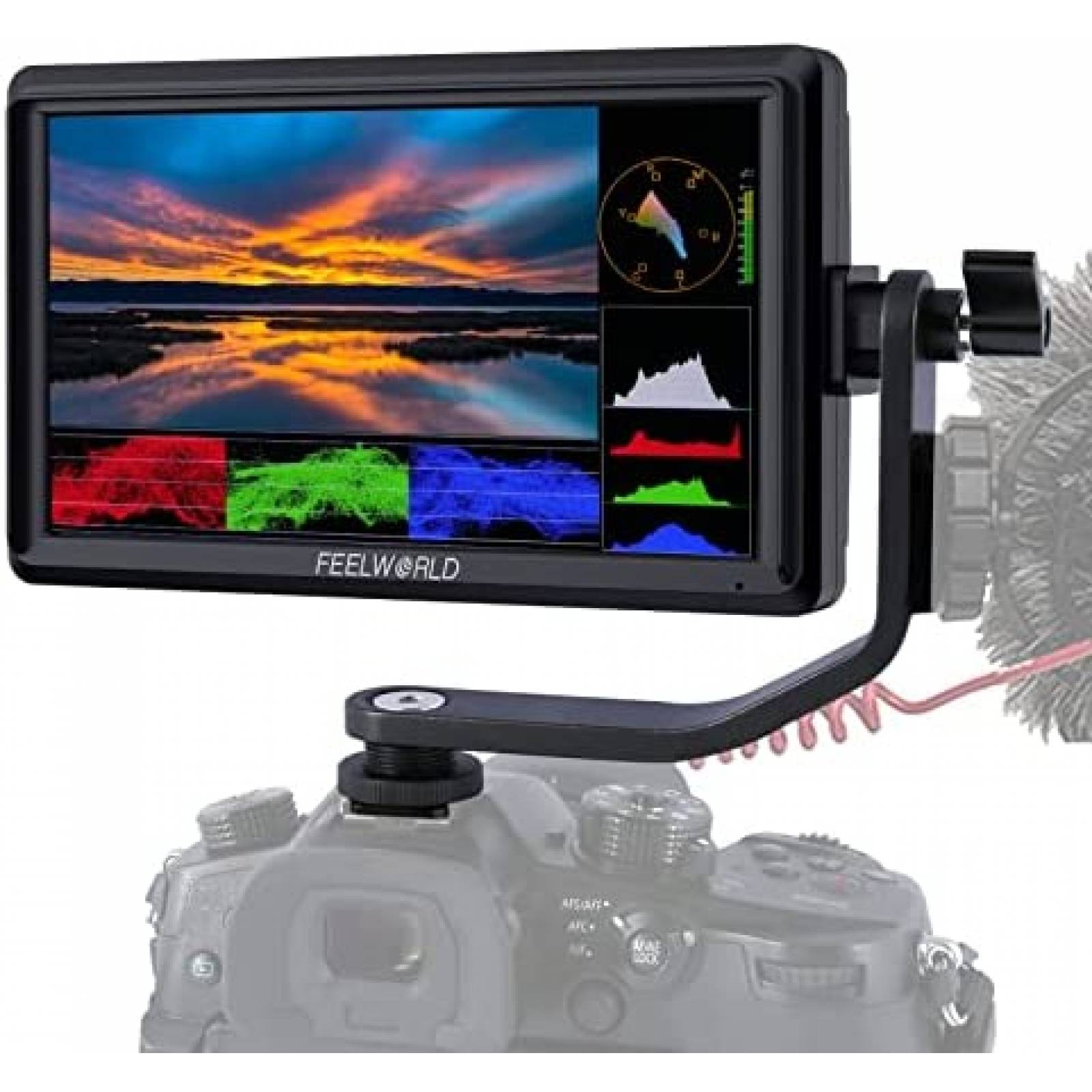 Monitor para Camara FEELWORLD FW568 4k HDMI 5.5'' -Negro