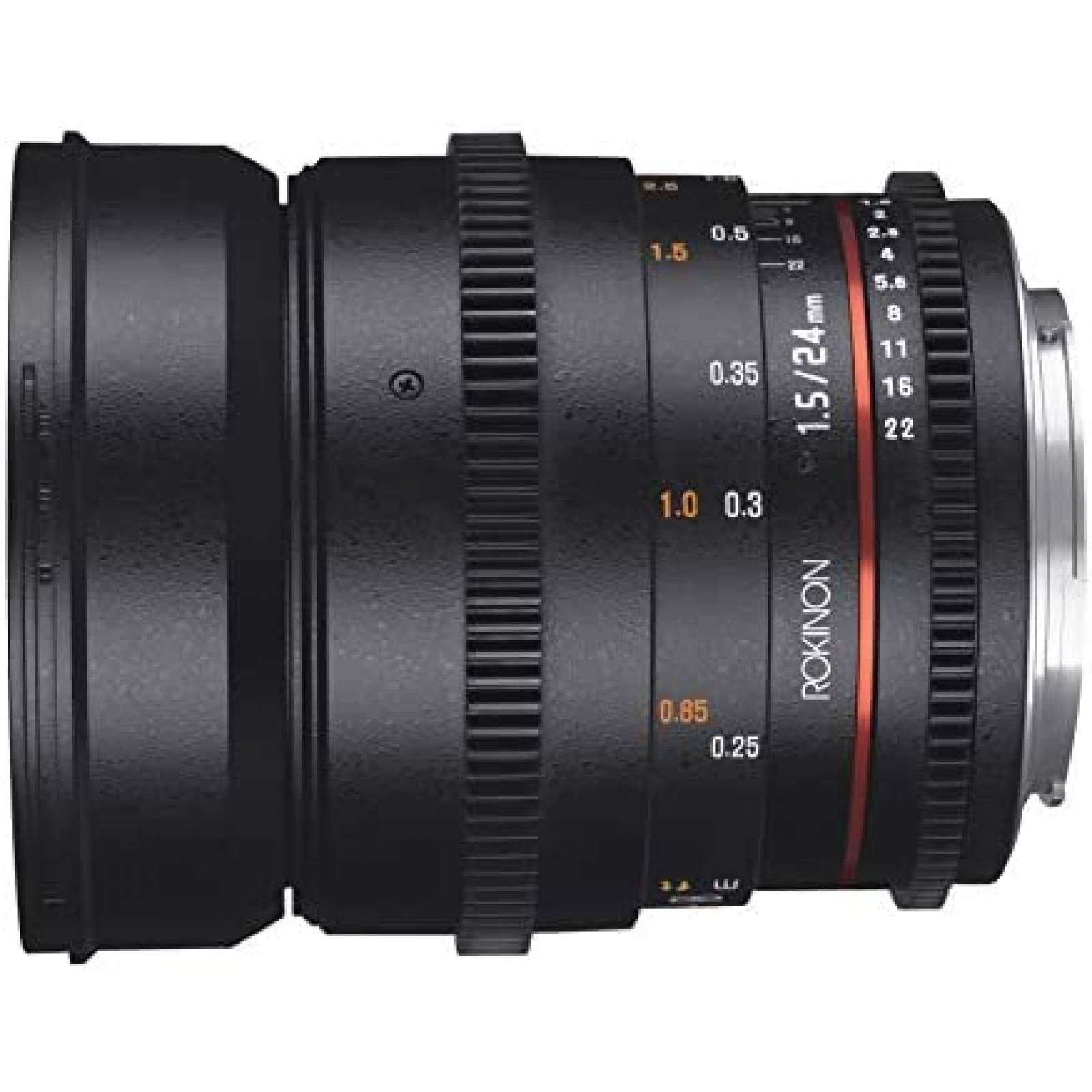 Lente Rokinon Cine DS DS24M-C 24mm T1.5 para Canon EF -Negro