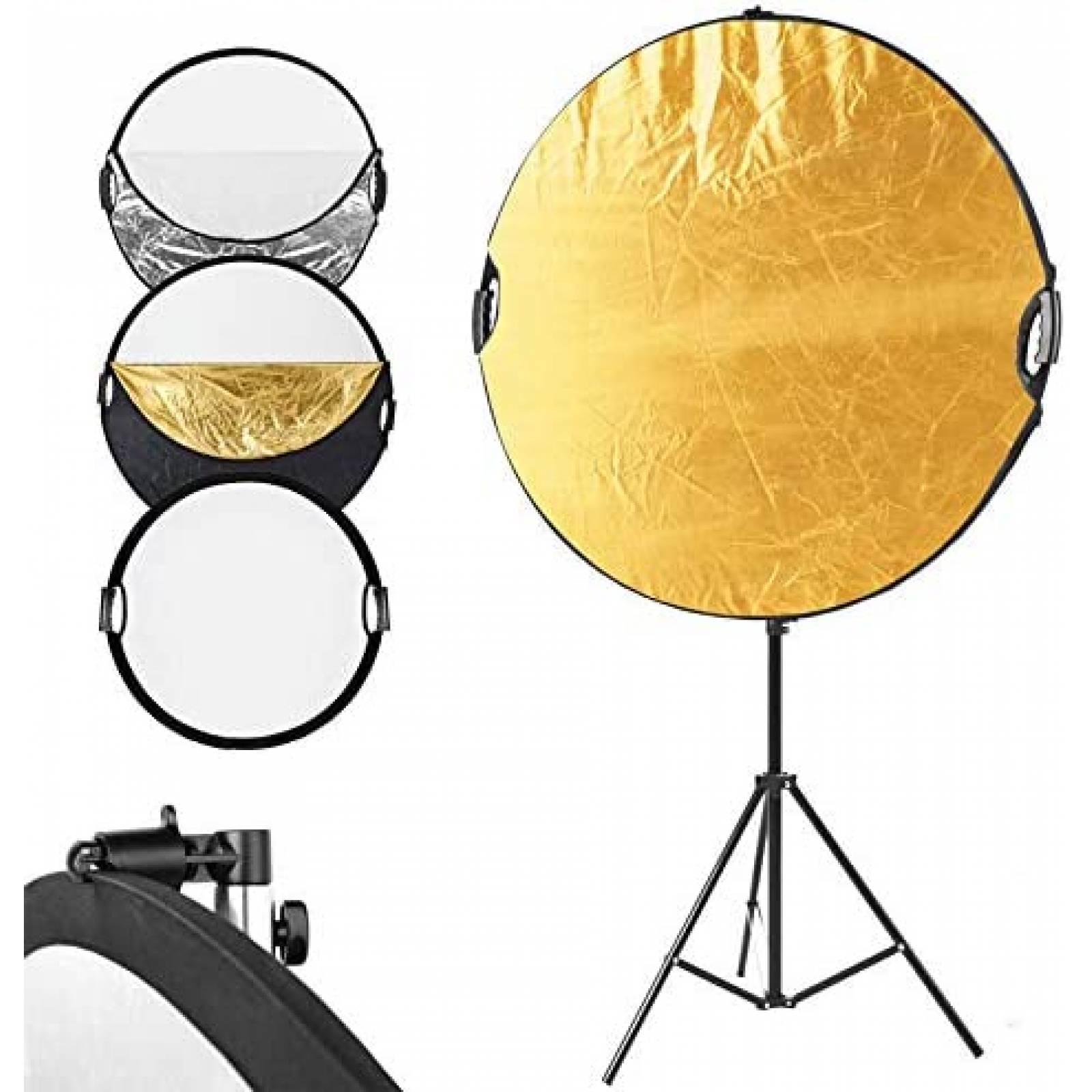 Reflector para Fotografía Selens Plegable 5 en 1 c/Soporte