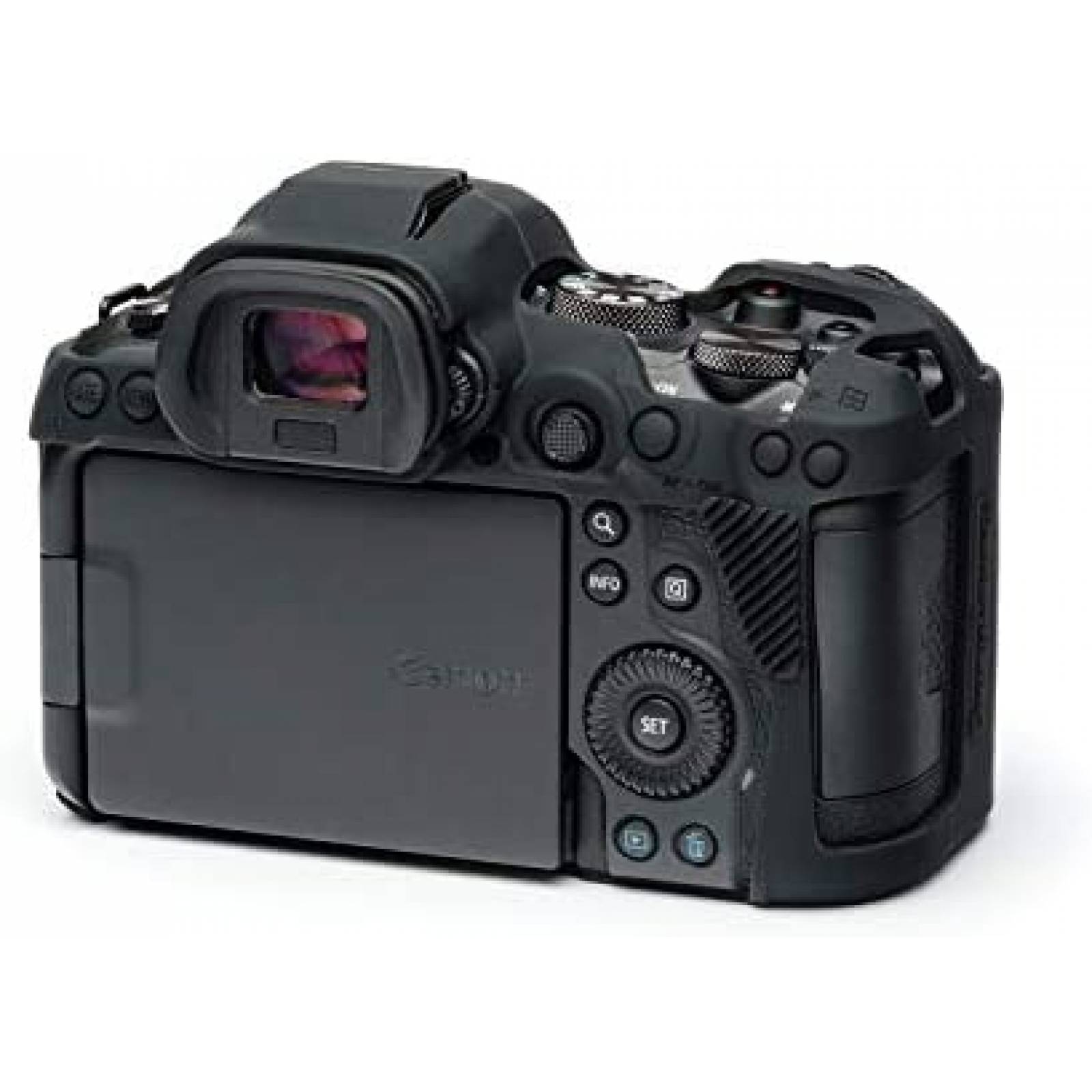 Funda de Silicon easyCover para Canon R5 / R6 -Negro