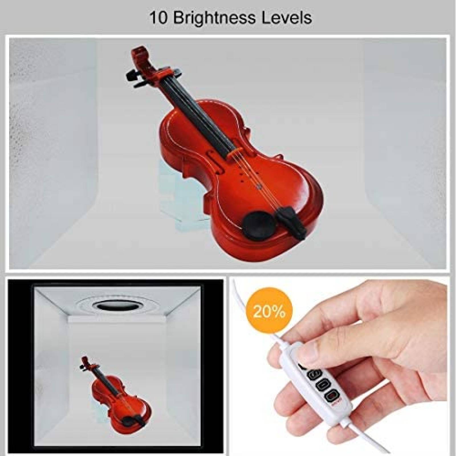 Caja para tomar fotos PULUZ plegable 11.8" -Negro/blanco