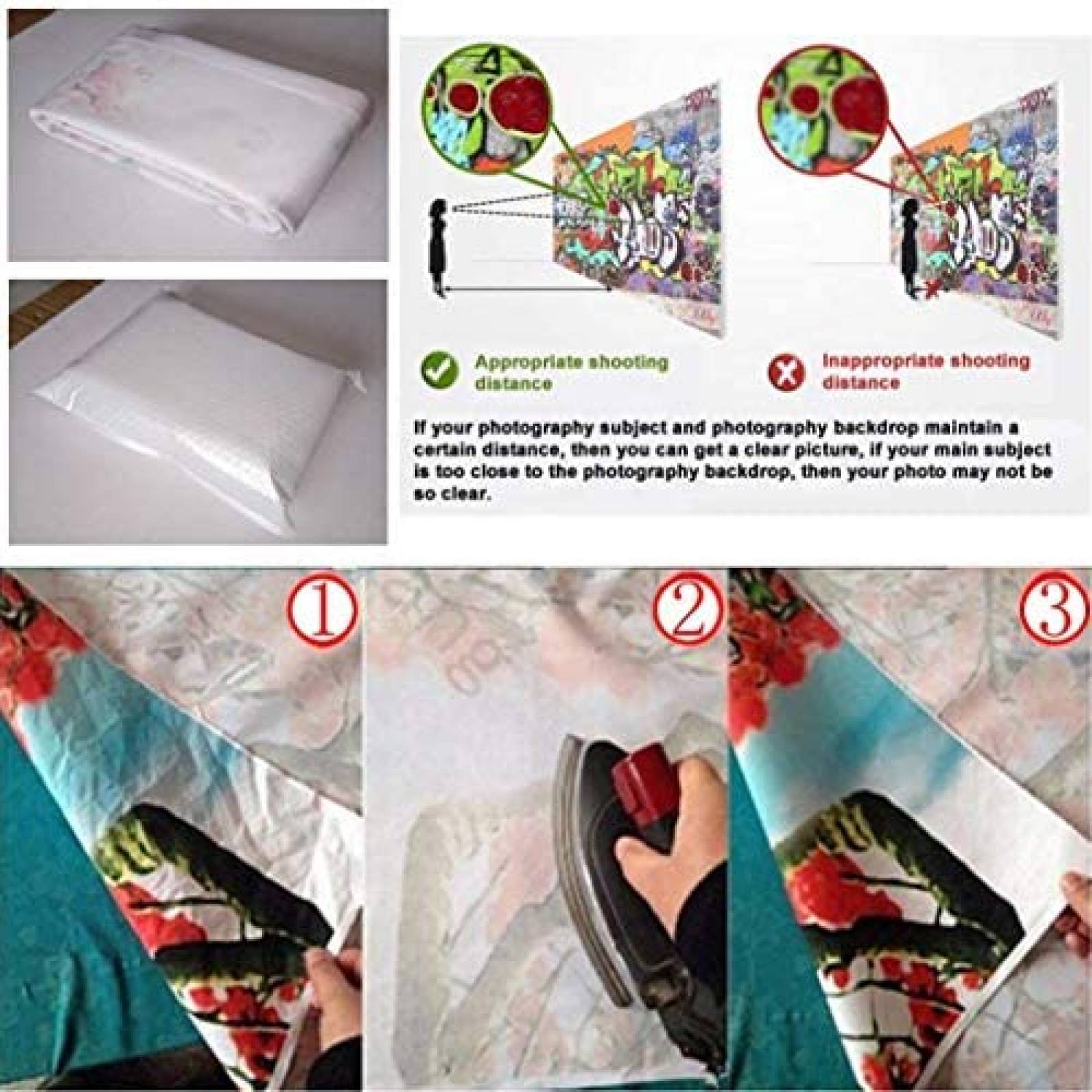 Fondo Fotografía CYLYH 4 Julio Día Independencia -Blanco