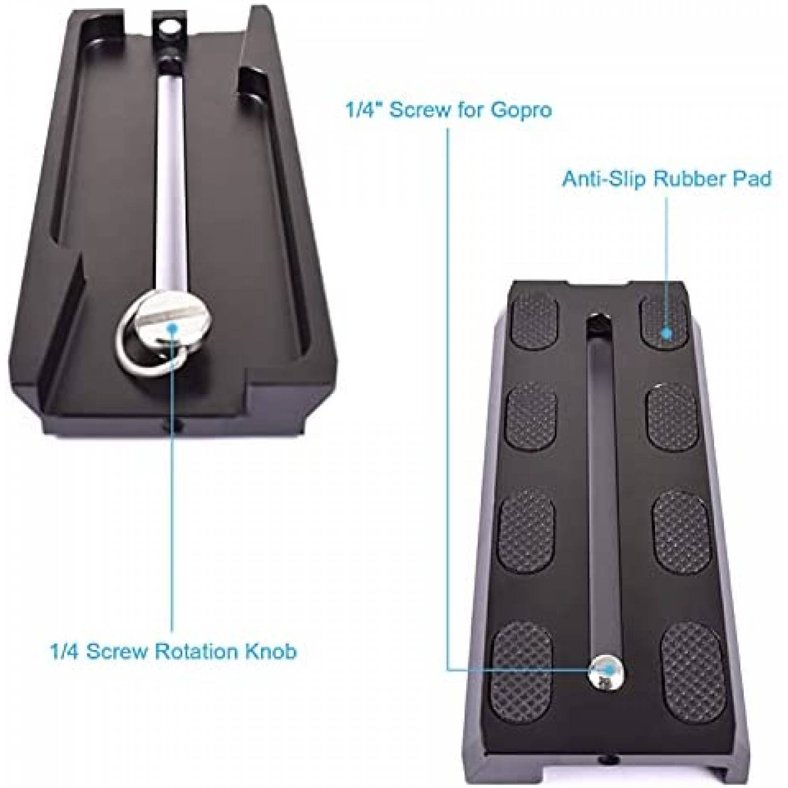 Deslizador de riel de montaje de cámara Fotoconic de 120mm