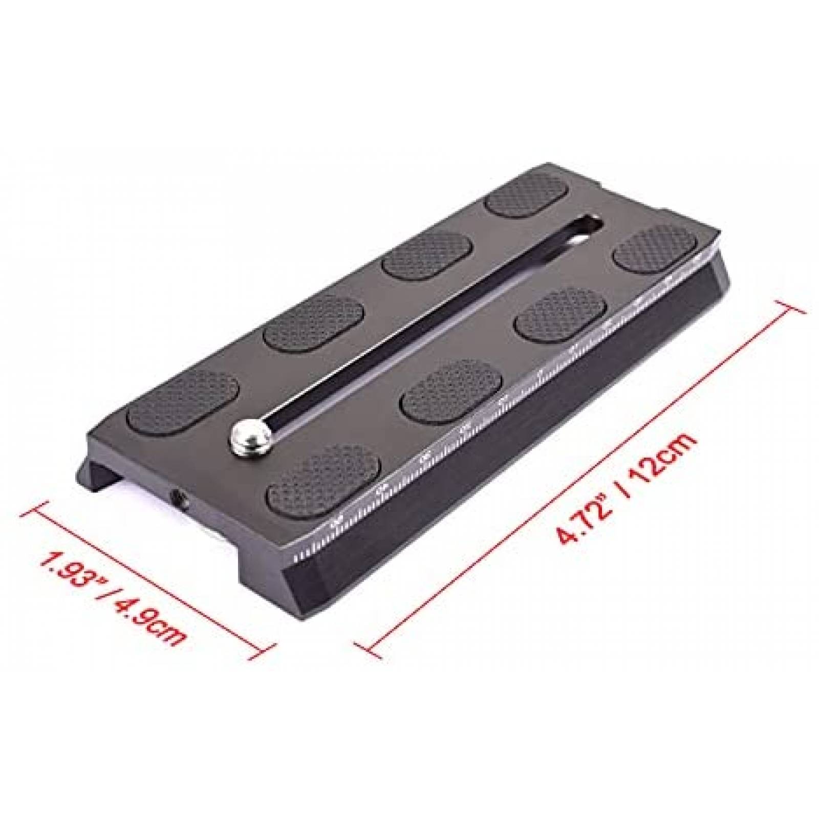 Deslizador de riel de montaje de cámara Fotoconic de 120mm