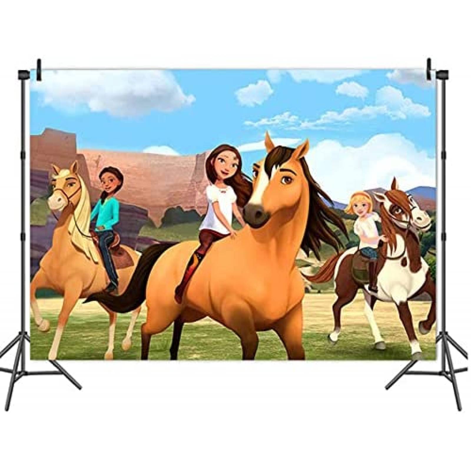 Telón de Fondo PANGENG Spirit Riding Free 7x5ft de Vinilo