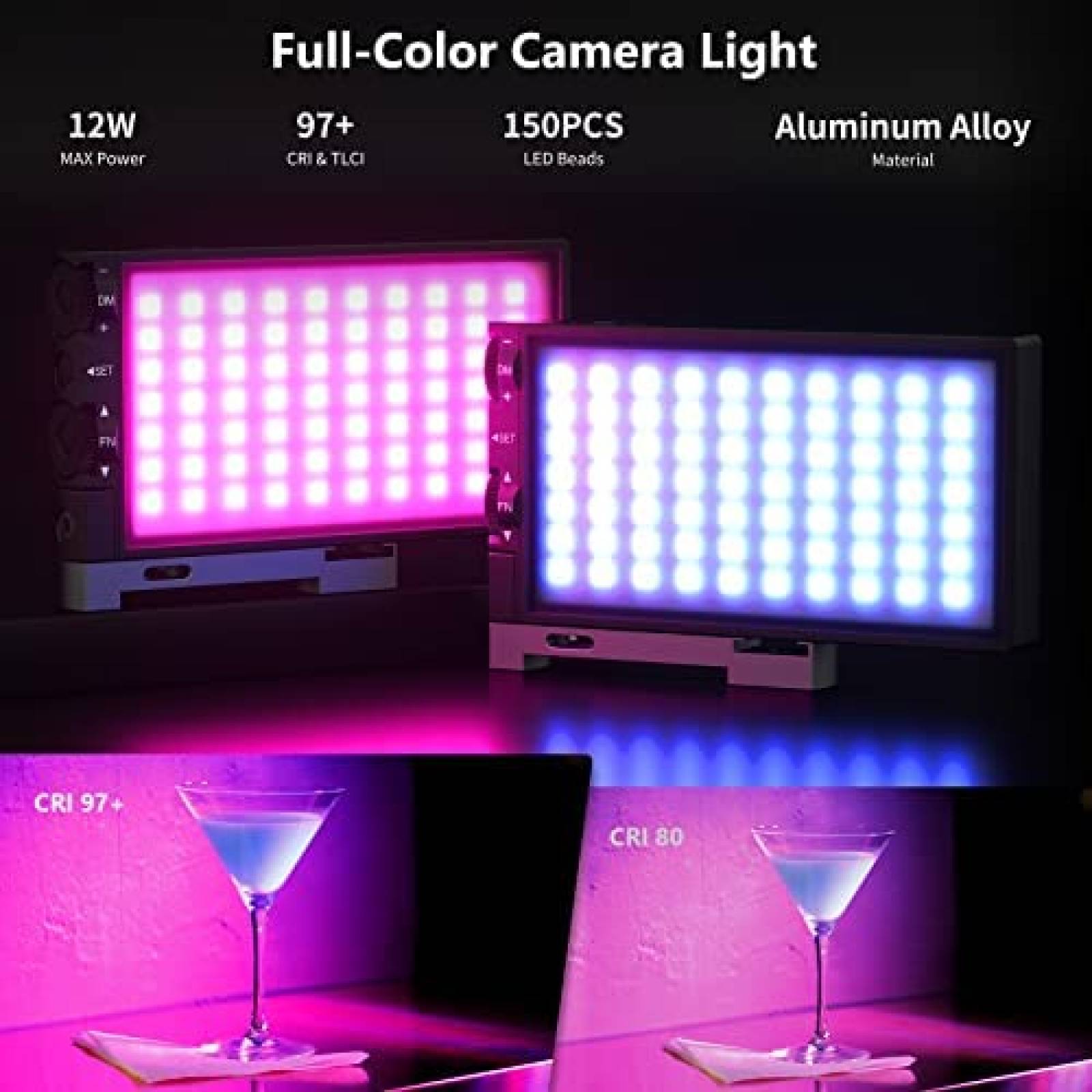 Luz LED RGB150 Neewer Tono Ajustable 12W para Camara y Video