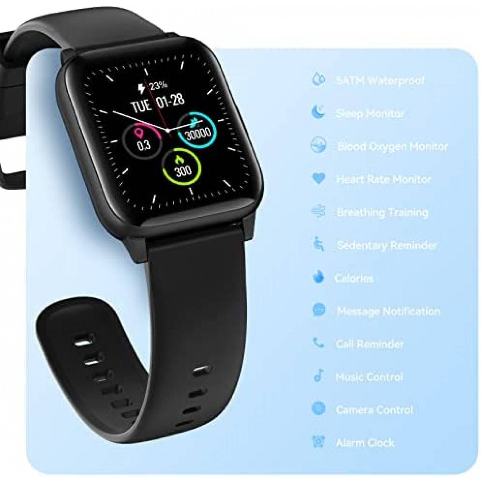 Smartwatch Parsonver LW45 1.69'' 5 ATM Bluetooth -Negro