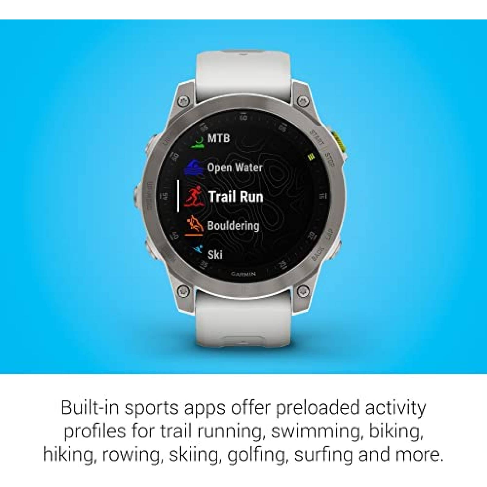 Smartwatch Fitness Garmin epix Gen 2 de 1.3'' AMOLED -Blanco