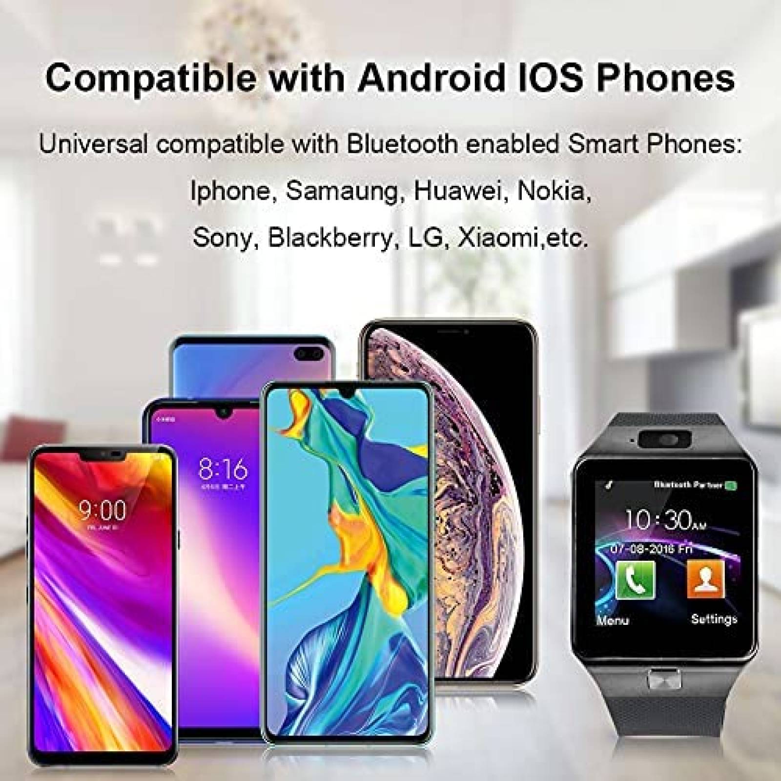 Smart Watch Padgene DZ09 Camara SIM Tarjeta SD 1.54'' -Negro