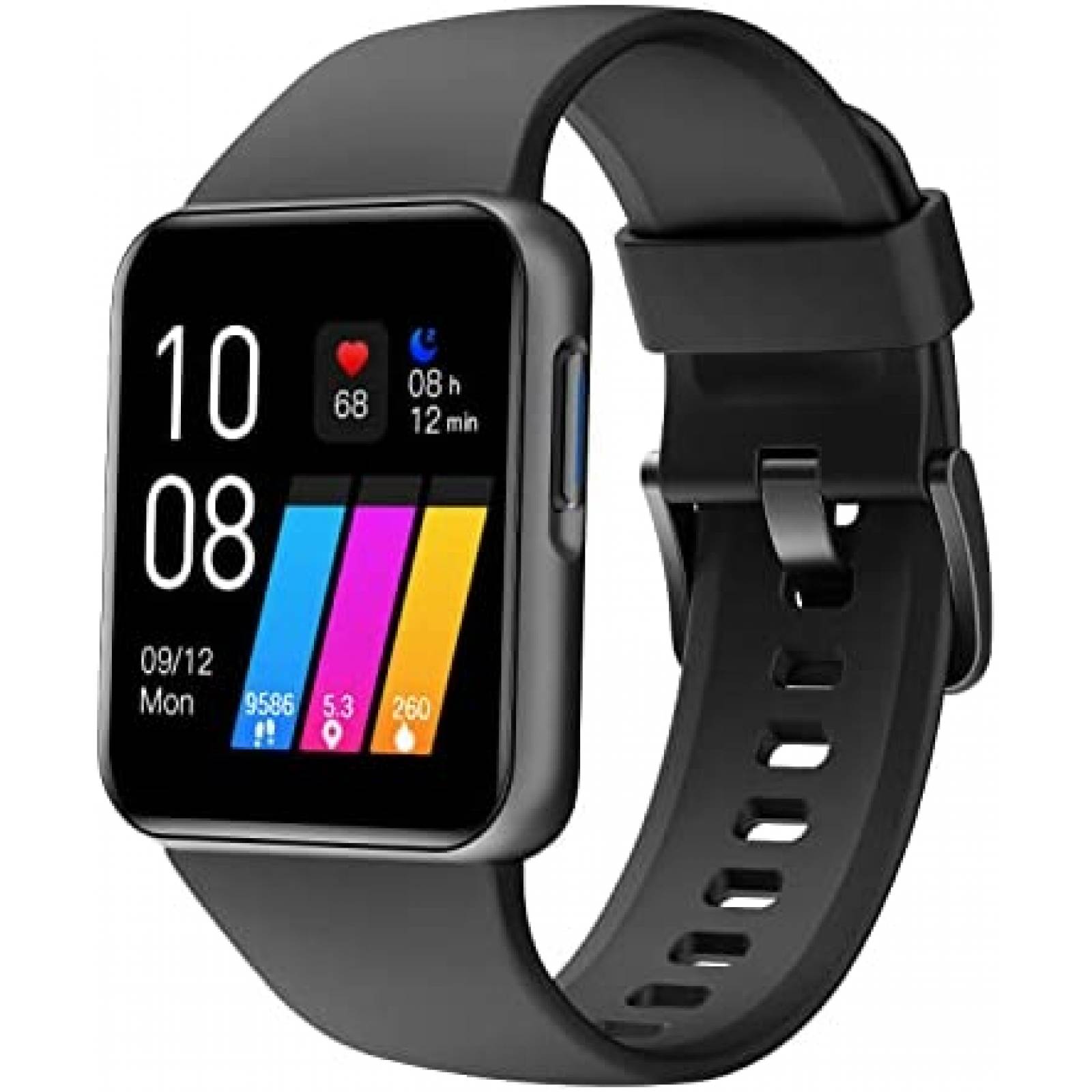 Smartwatch GRV 1.4'' HD Tactil IP68 con HR/SpO2 -Negro